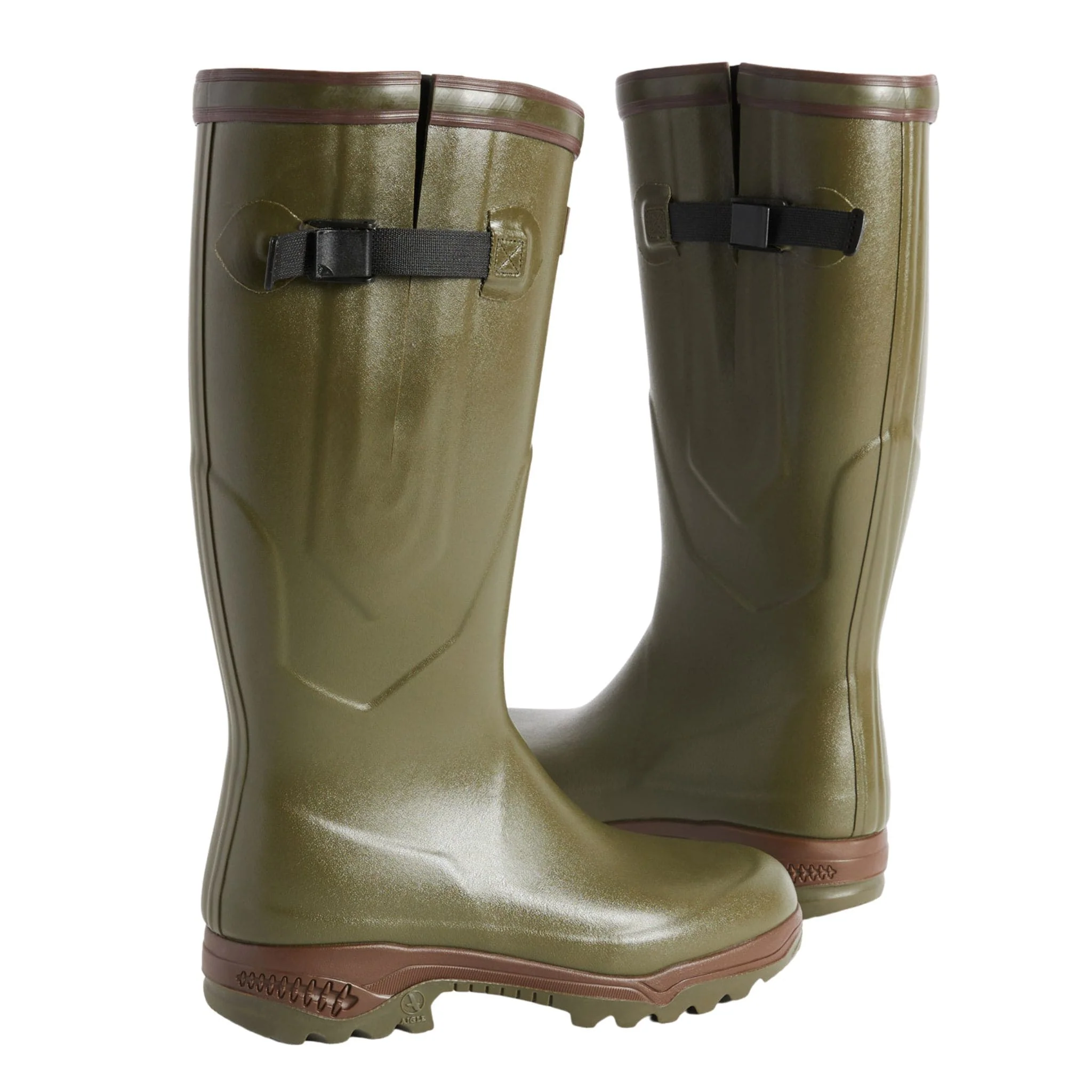 Aigle Parcours 2 ISO Wellies - Khaki - Image 3