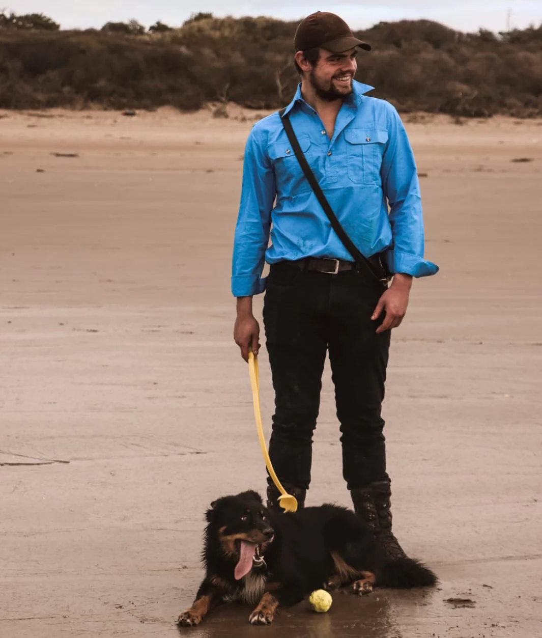 Australian Brumby Work Shirts (Unisex) - Wedgewood - Image 3