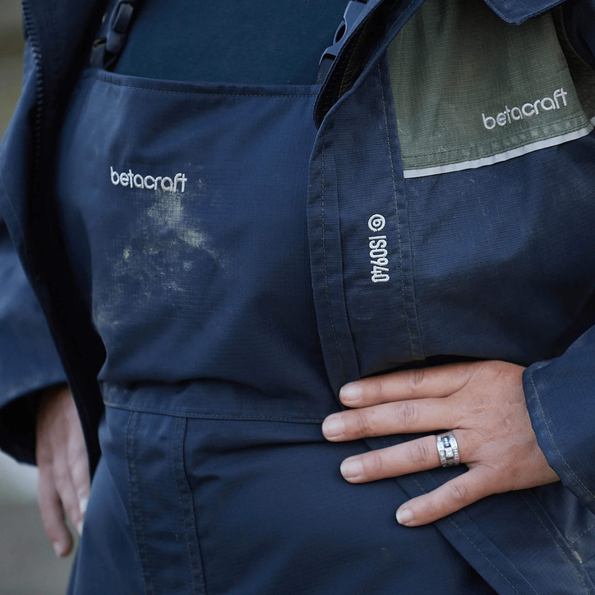 Betacraft ISO940 ECO Women's Parka - Black/Saddle - Image 11