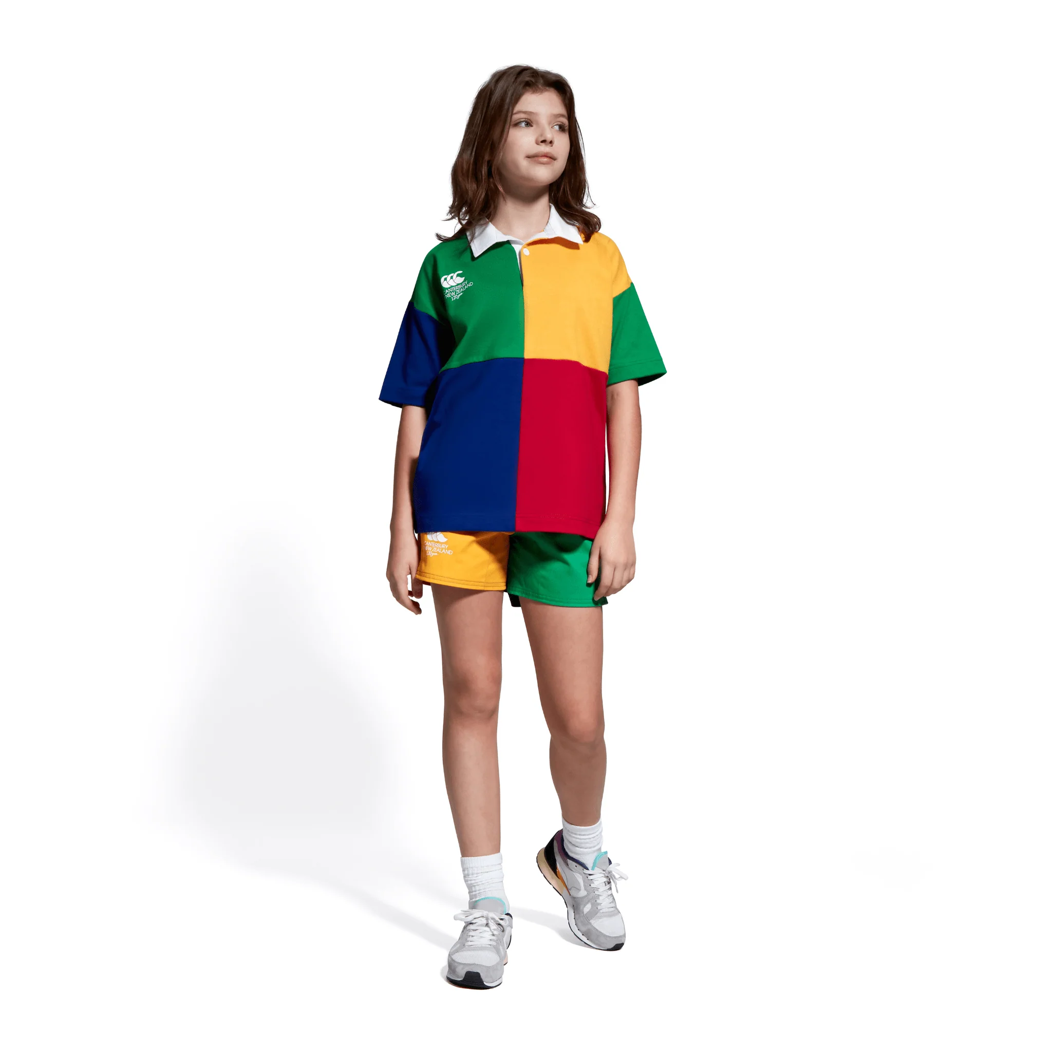 Canterbury Kids 120 Years Harlequin Shorts (Unisex) - AU Yellow - Image 10
