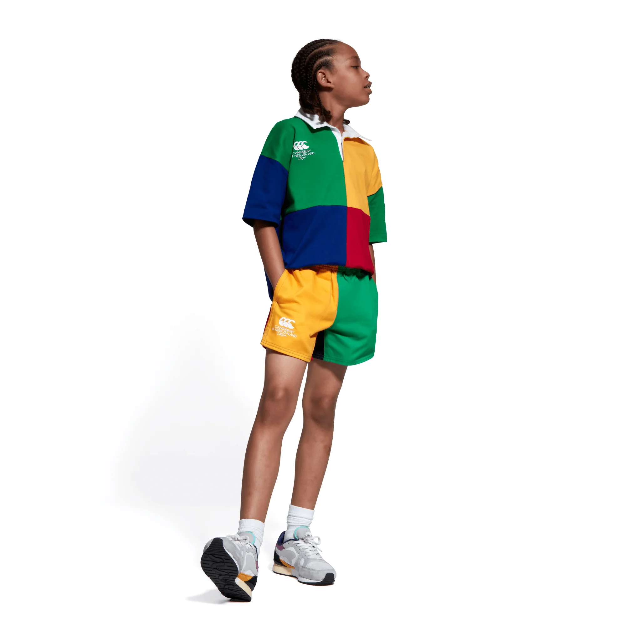 Canterbury Kids 120 Years Harlequin Shorts (Unisex) - AU Yellow - Image 11
