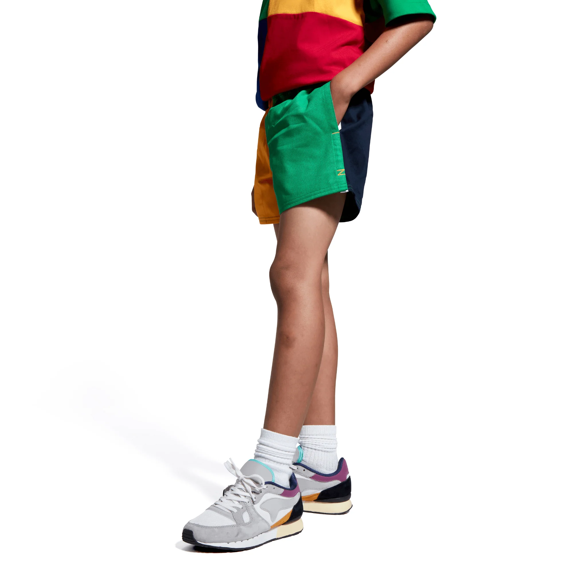 Canterbury Kids 120 Years Harlequin Shorts (Unisex) - AU Yellow - Image 3