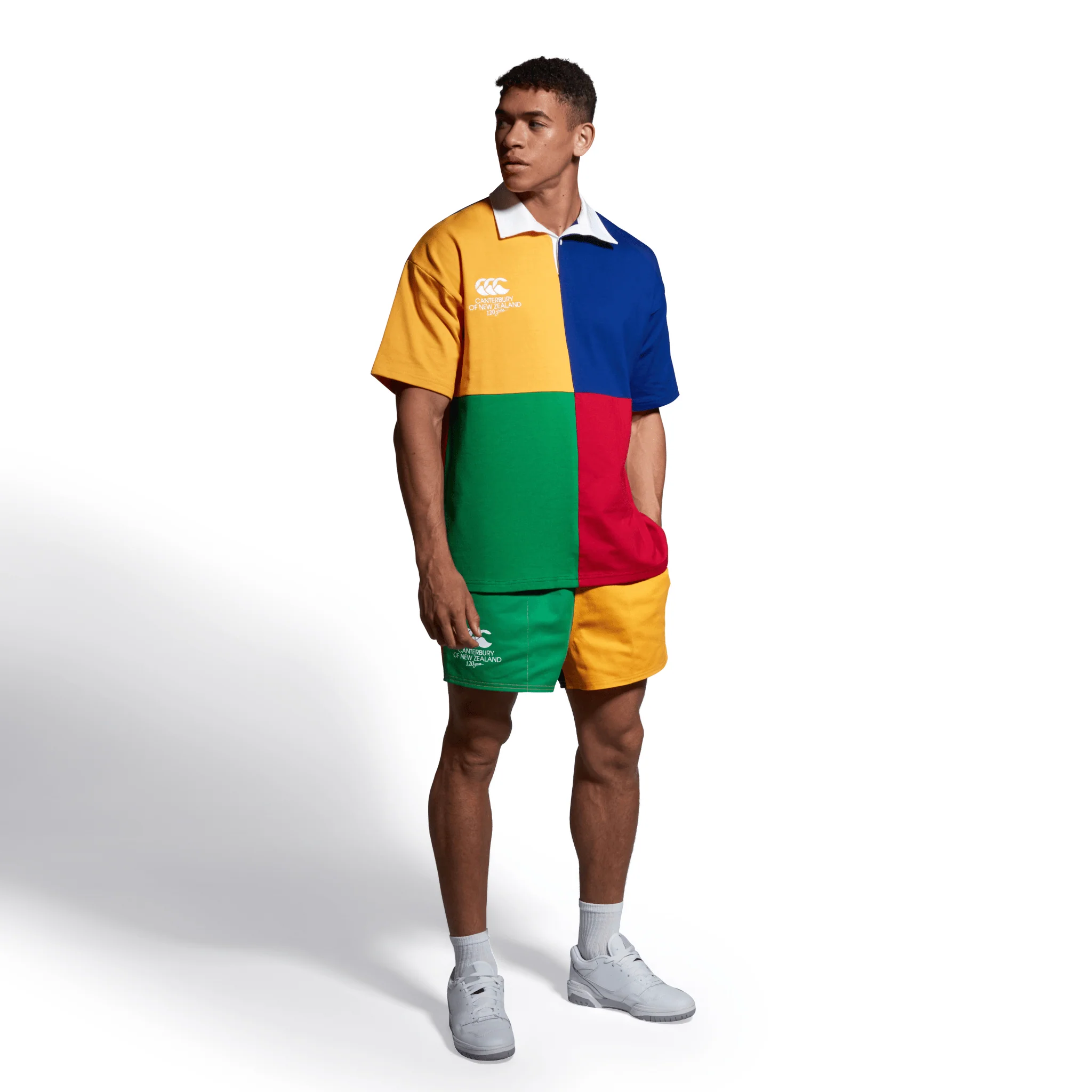Canterbury 120 Years Limited-Edition Harlequin Shorts (Unisex) - AU Emerald - Image 6