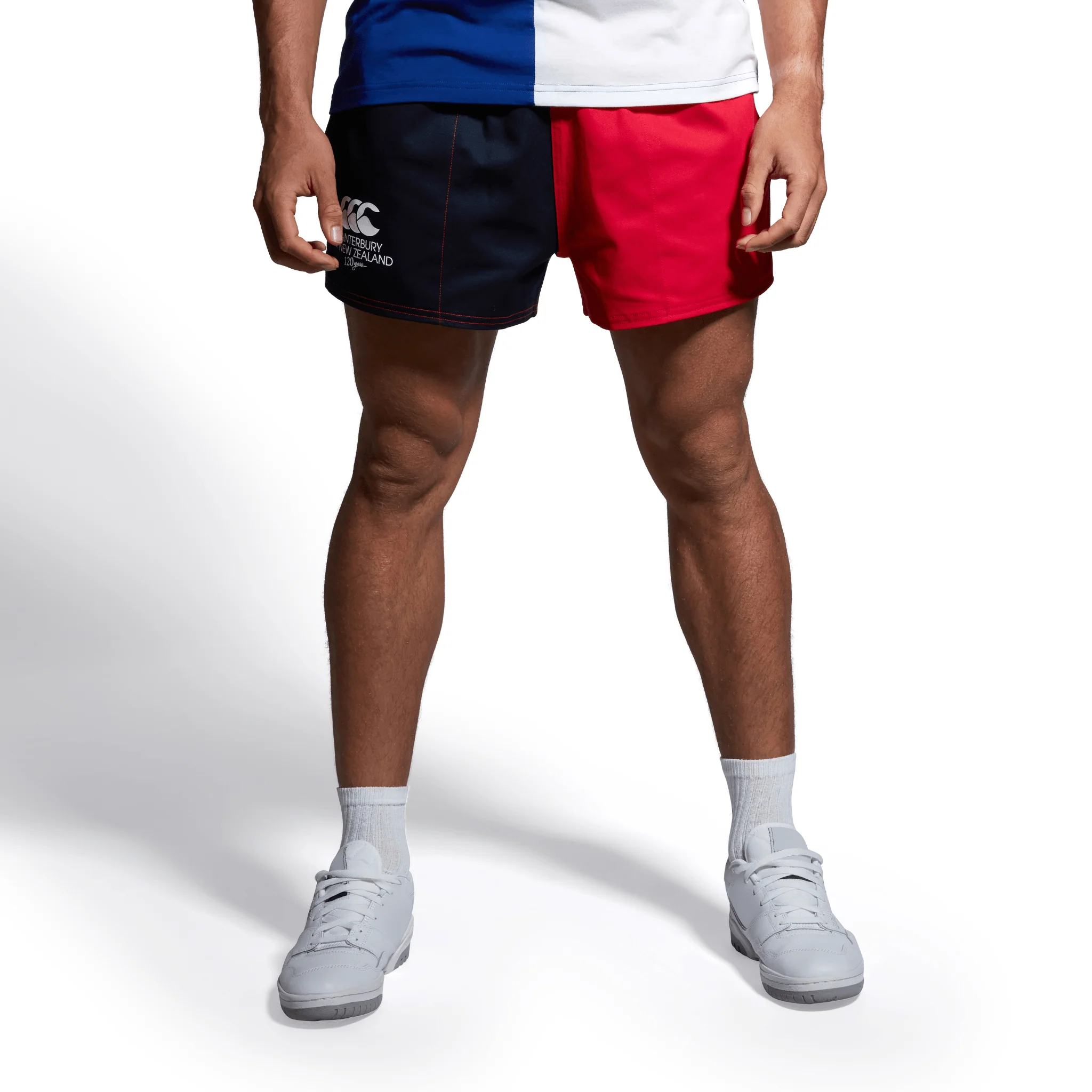 Canterbury 120 Years Limited-Edition Harlequin Shorts (Unisex) - AU Navy - Image 4