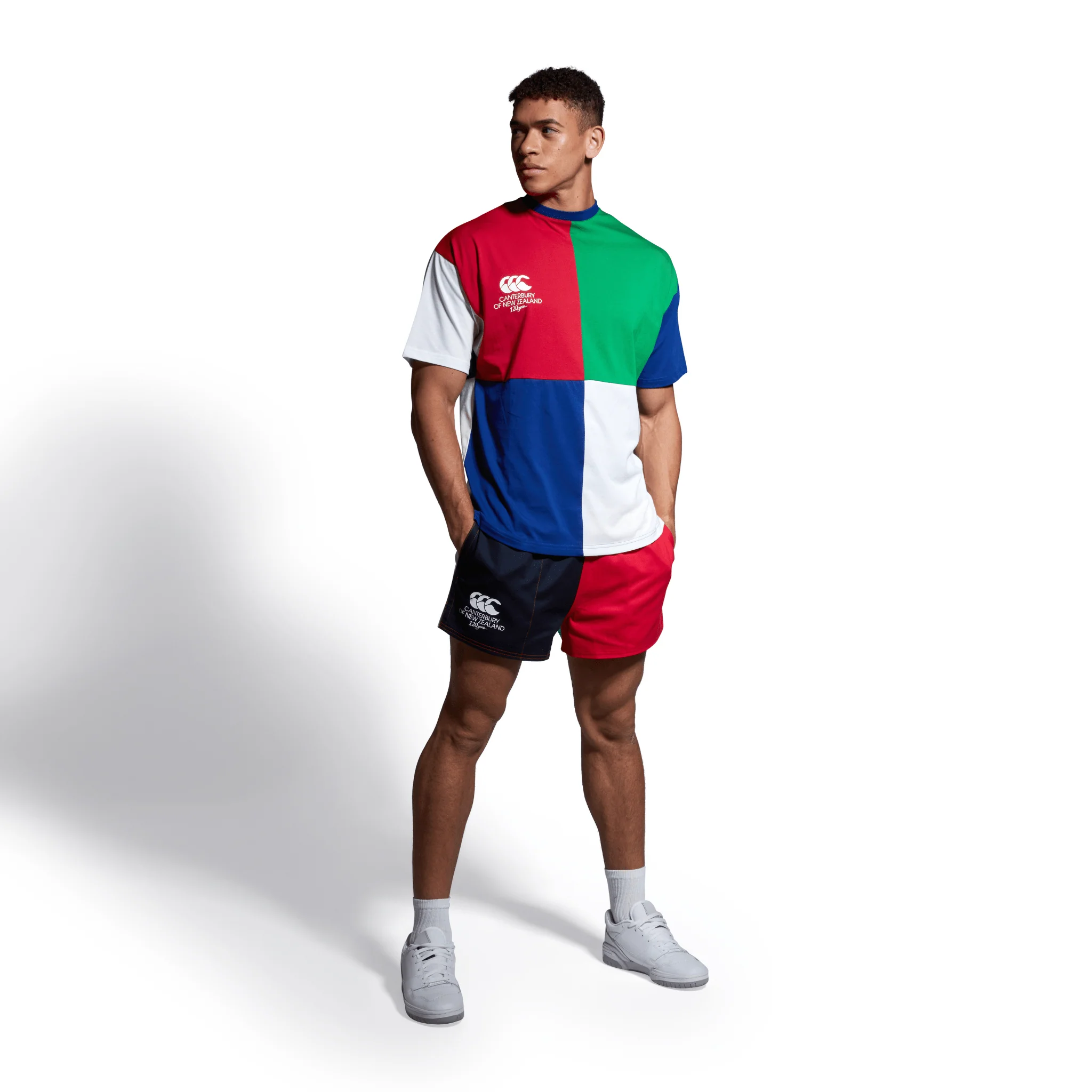 Canterbury 120 Years Limited-Edition Harlequin Shorts (Unisex) - AU Navy - Image 5