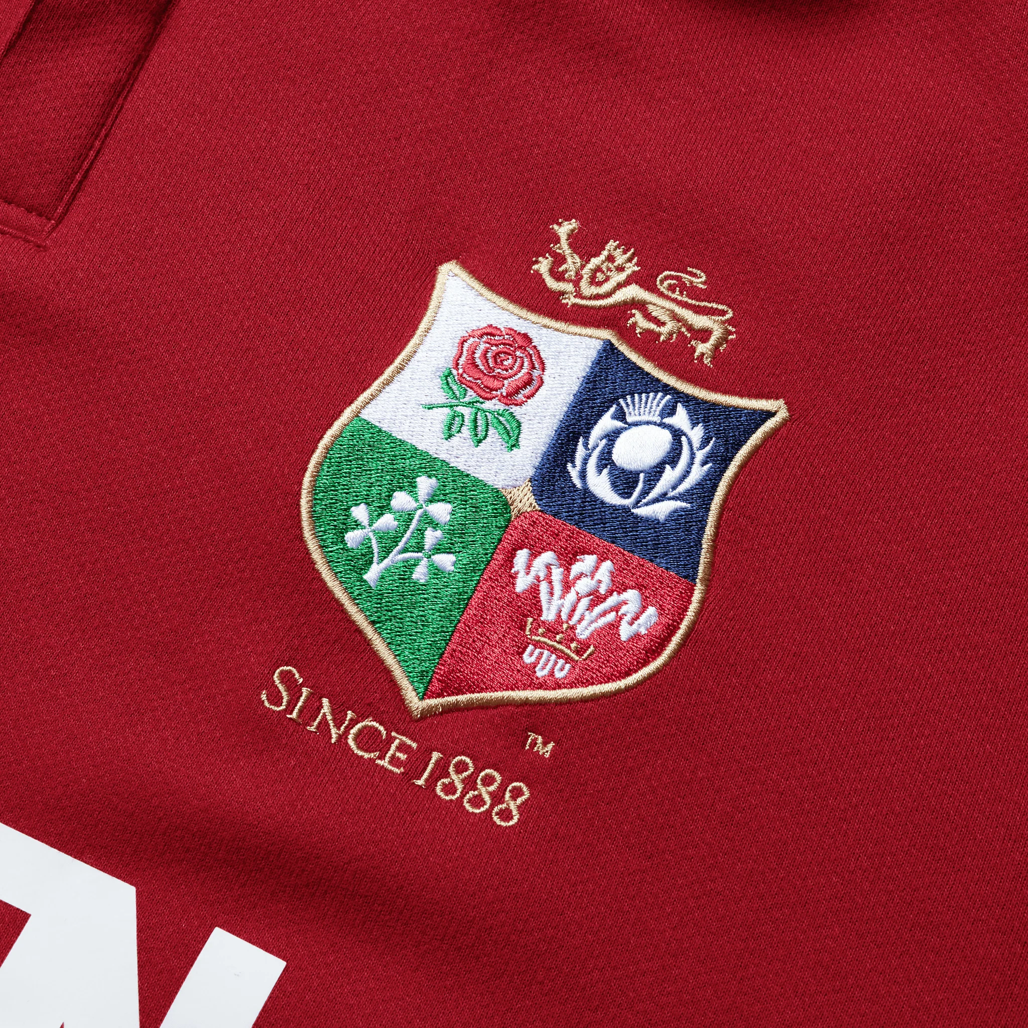 Canterbury British & Irish Lions Long Sleeve Classic Rugby Jersey (Unisex) - Red Dahlia - Image 10