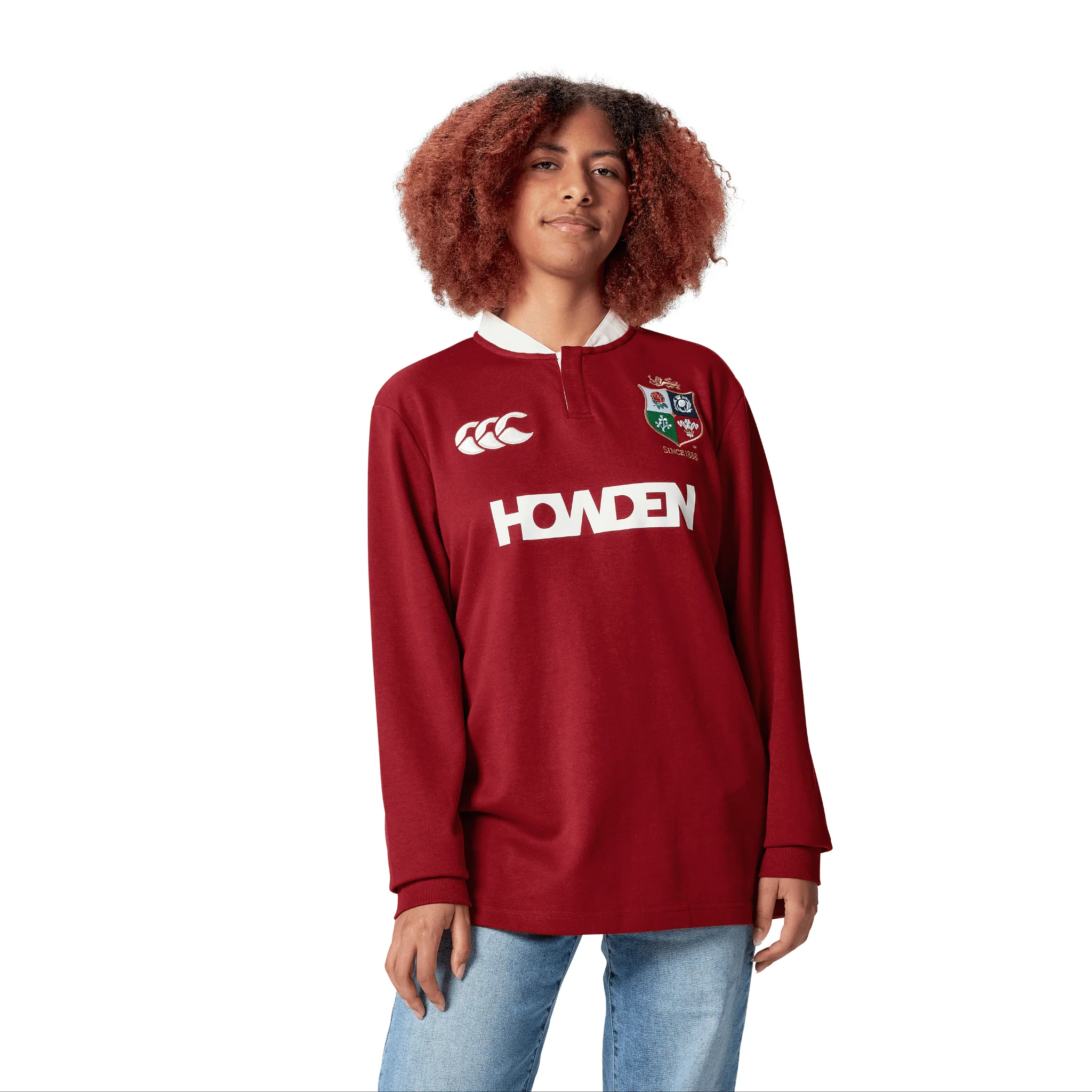 Canterbury British & Irish Lions Long Sleeve Classic Rugby Jersey (Unisex) - Red Dahlia - Image 4