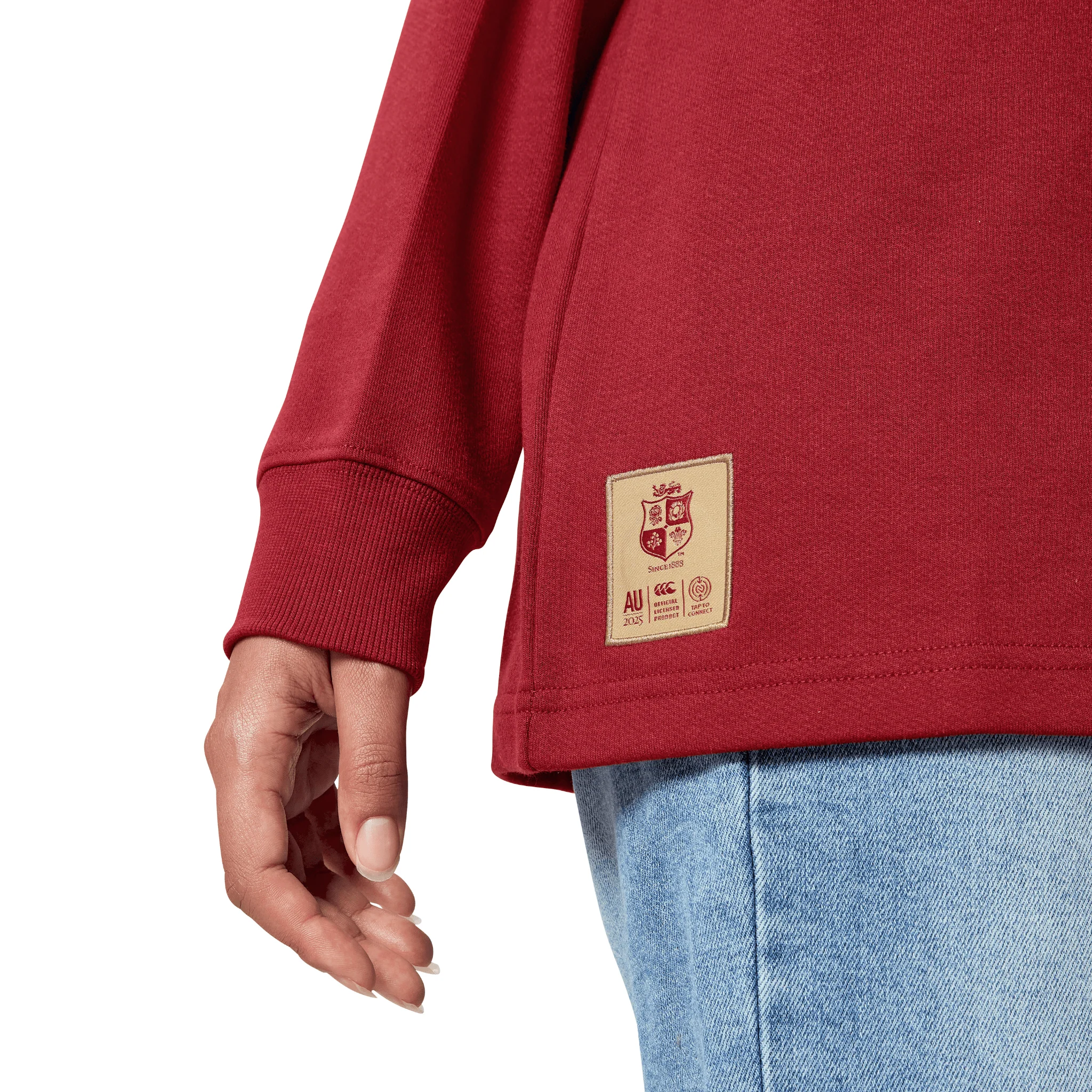 Canterbury British & Irish Lions Long Sleeve Classic Rugby Jersey (Unisex) - Red Dahlia - Image 8