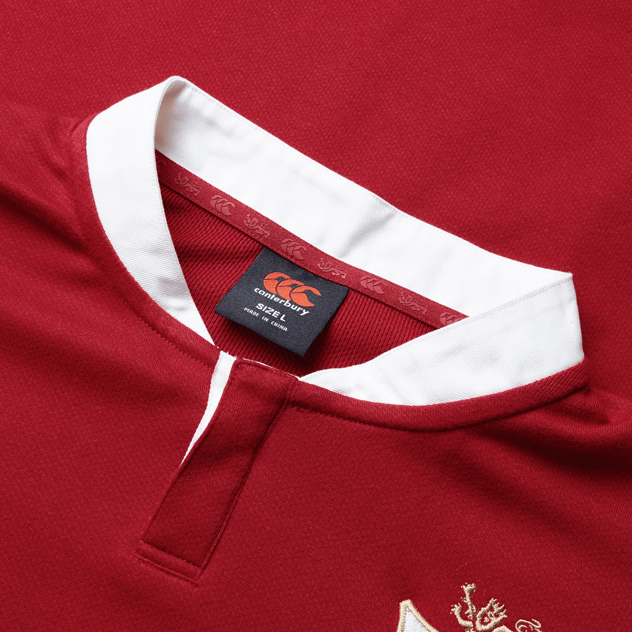 Canterbury British & Irish Lions Long Sleeve Classic Rugby Jersey (Unisex) - Red Dahlia - Image 9