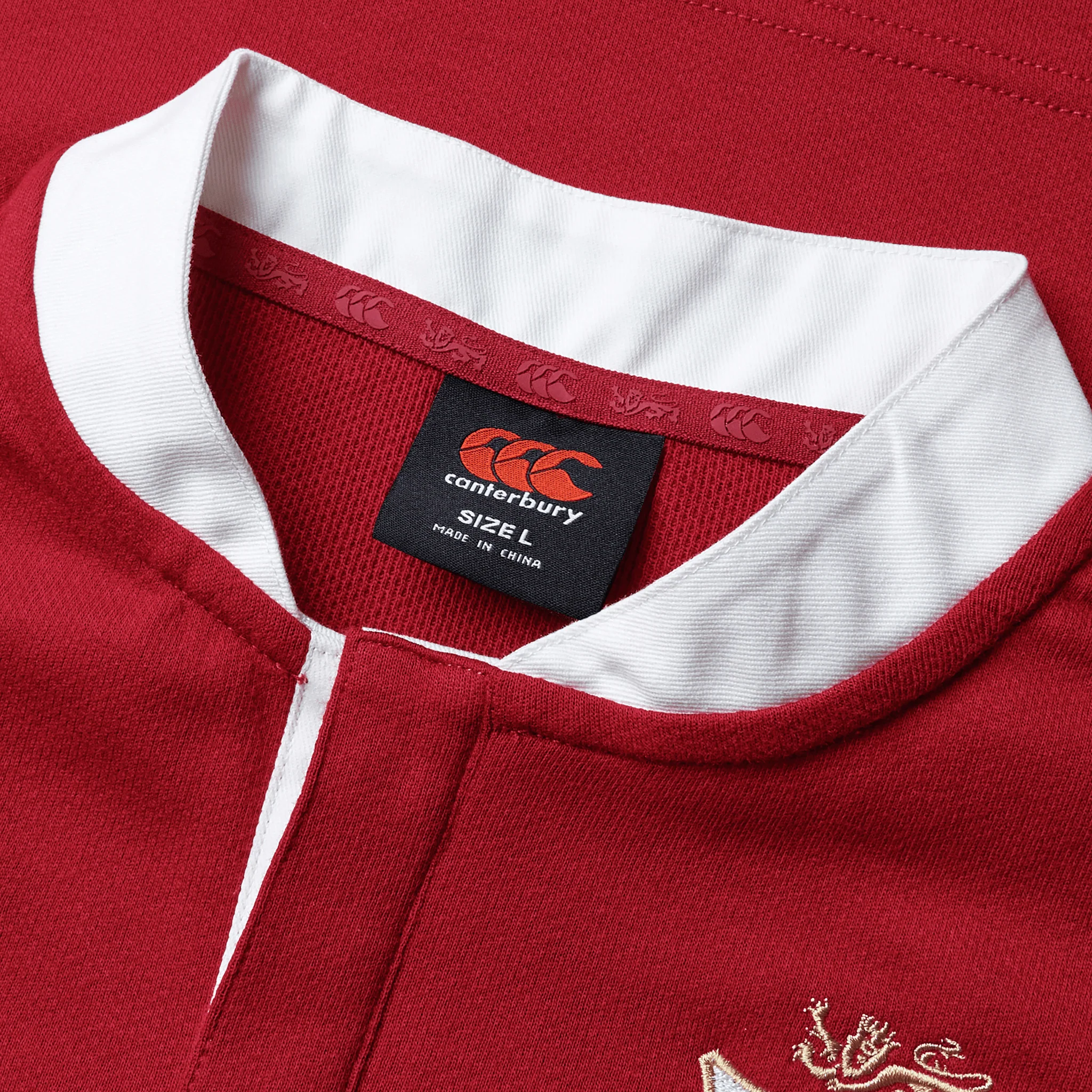 Canterbury British & Irish Lions Short Sleeve Classic Rugby Jersey (Unisex) - Red Dahlia - Image 11