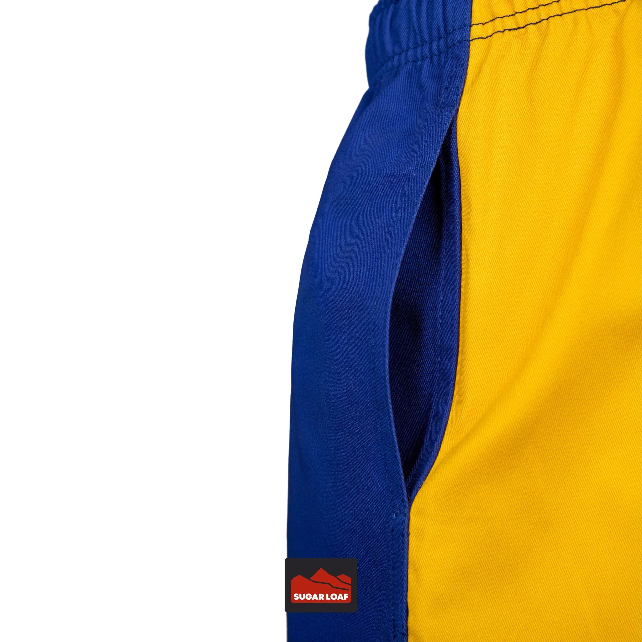 Canterbury Harlequin Shorts (Unisex) - Gold/Royal - Image 5