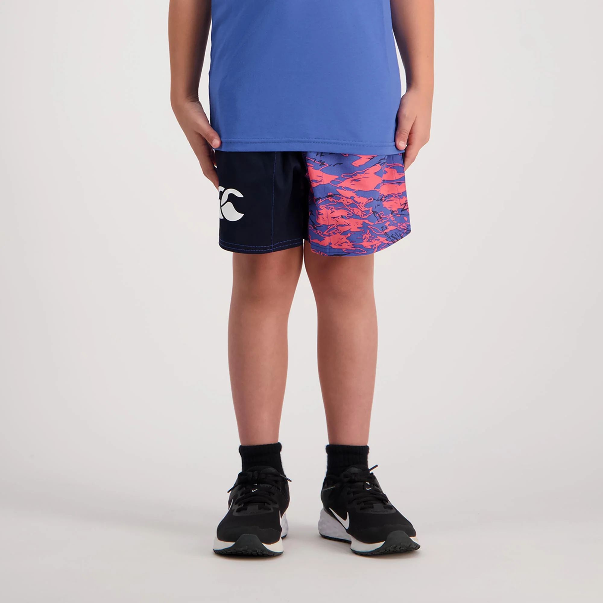 Canterbury Kids Limited Edition Harlequin Short (Unisex) - Kissed Coral Militia - Image 2