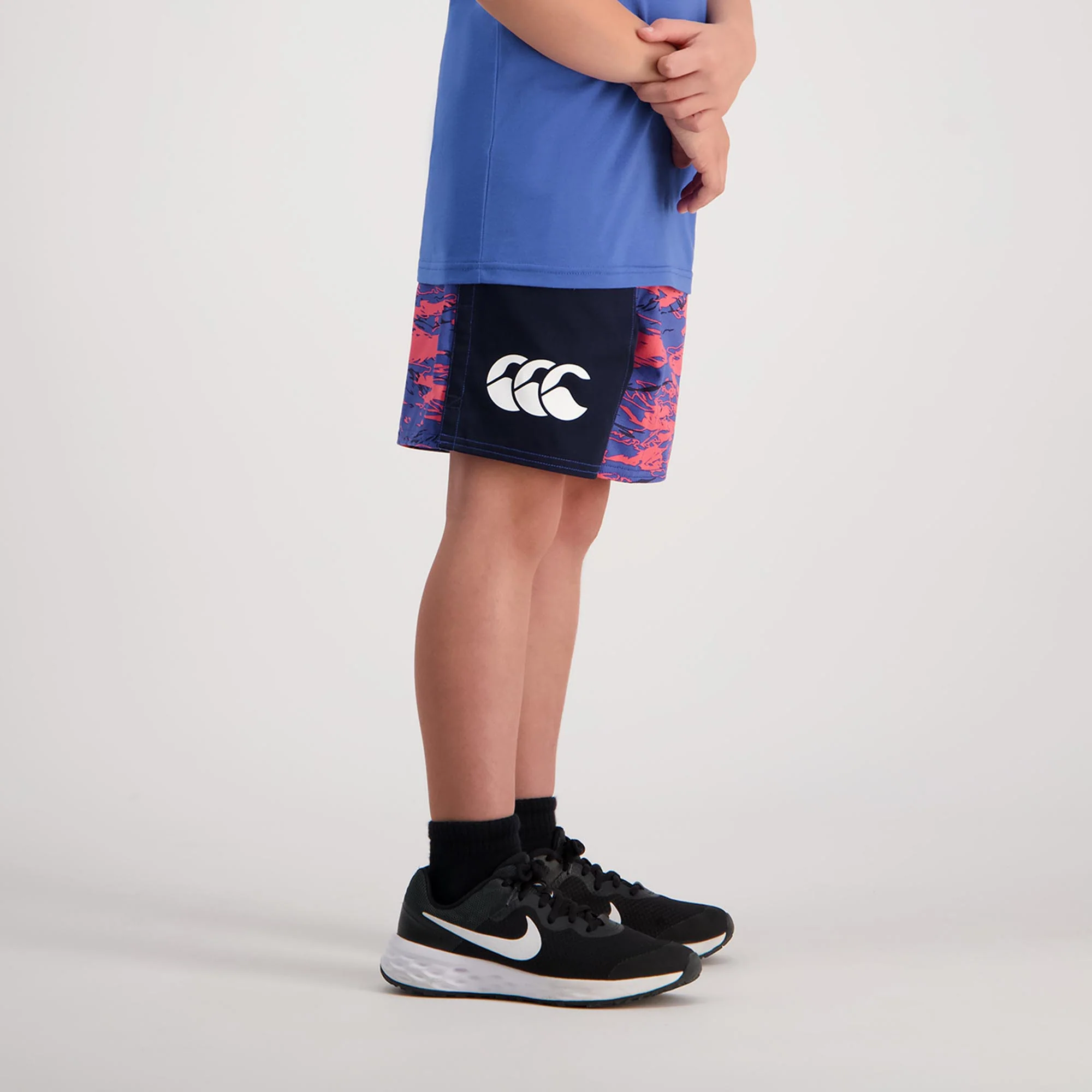 Canterbury Kids Limited Edition Harlequin Short (Unisex) - Kissed Coral Militia - Image 4