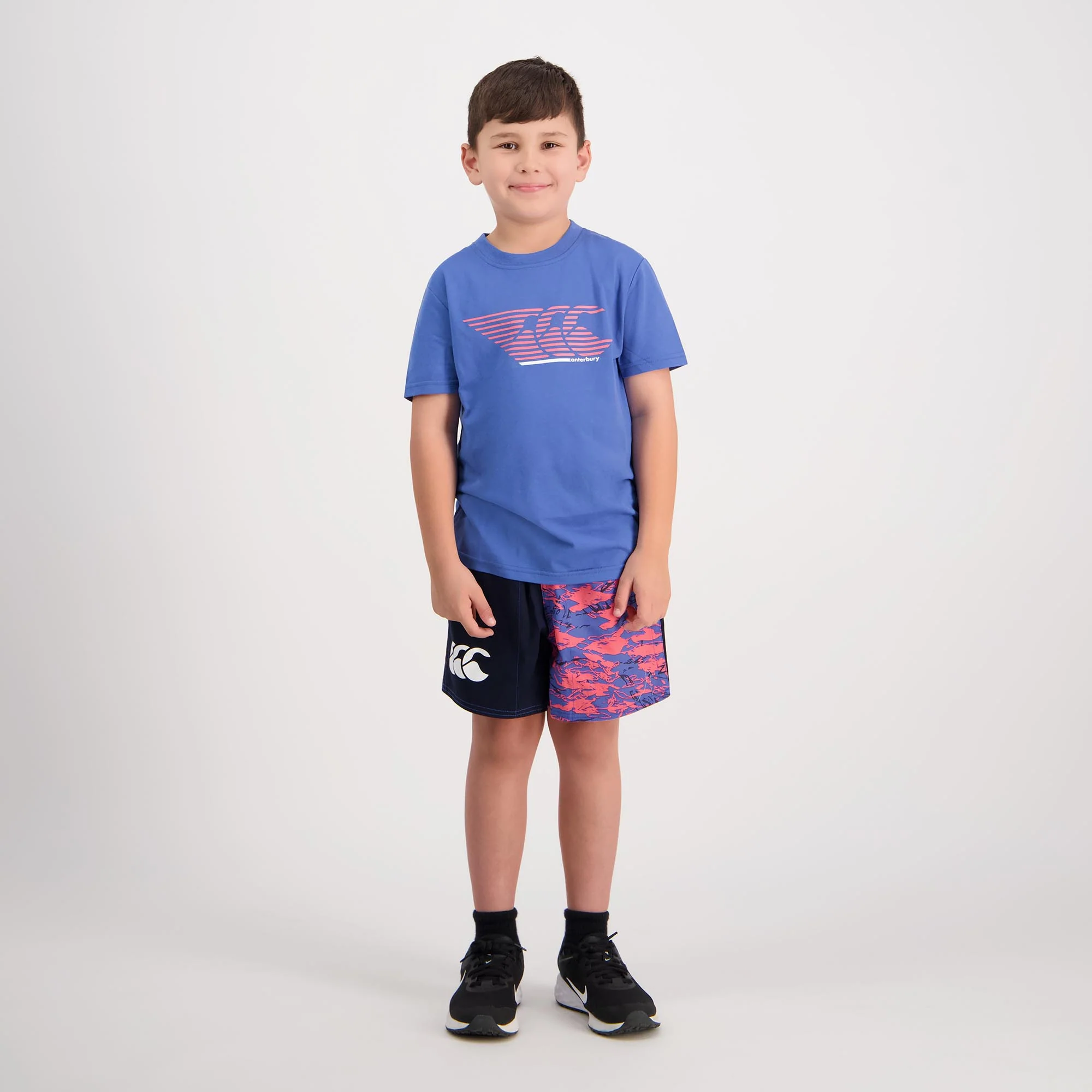 Canterbury Kids Limited Edition Harlequin Short (Unisex) - Kissed Coral Militia - Image 5