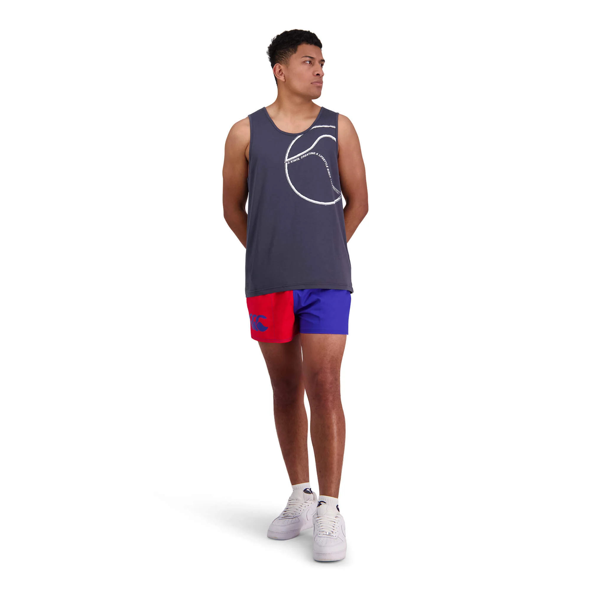 Canterbury Limited Edition Harlequin Shorts (Unisex) - Flag Red/Blue - Image 5