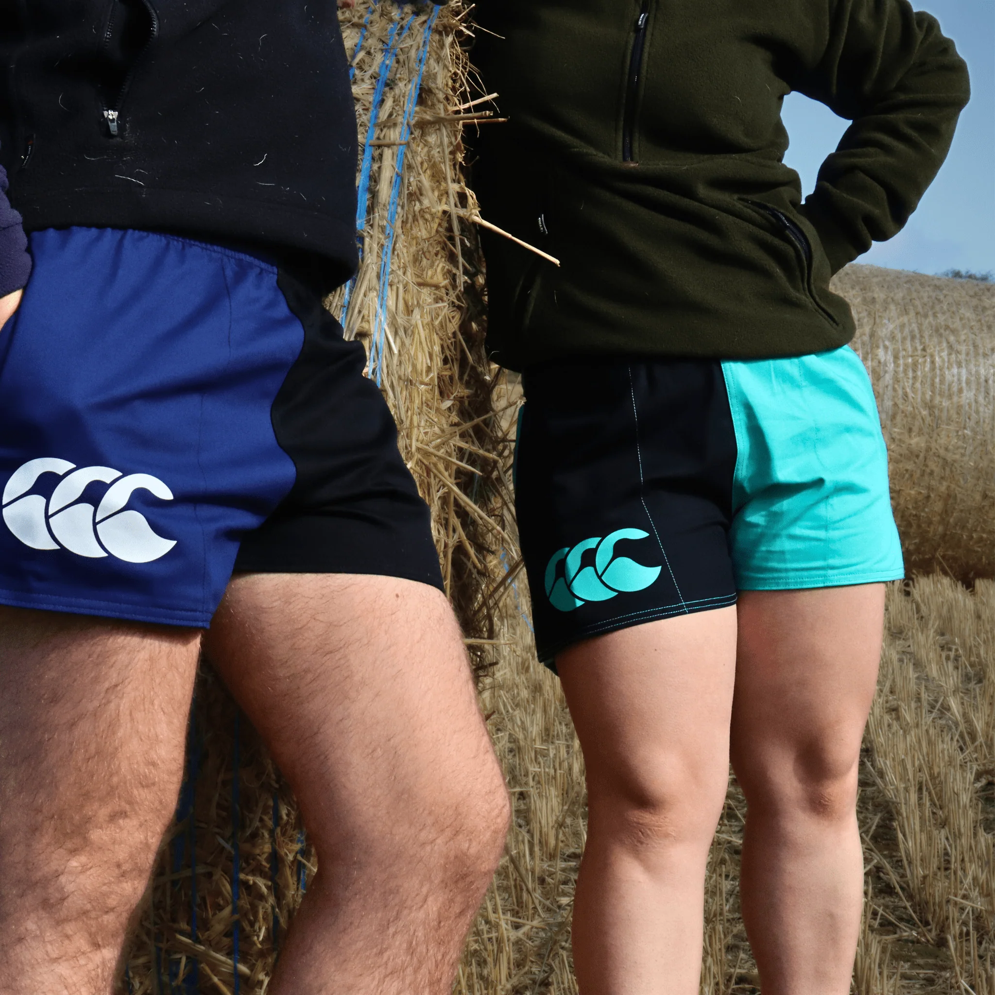 Canterbury Limited Edition Harlequin Shorts (Unisex) - Black/Turquoise - Image 5