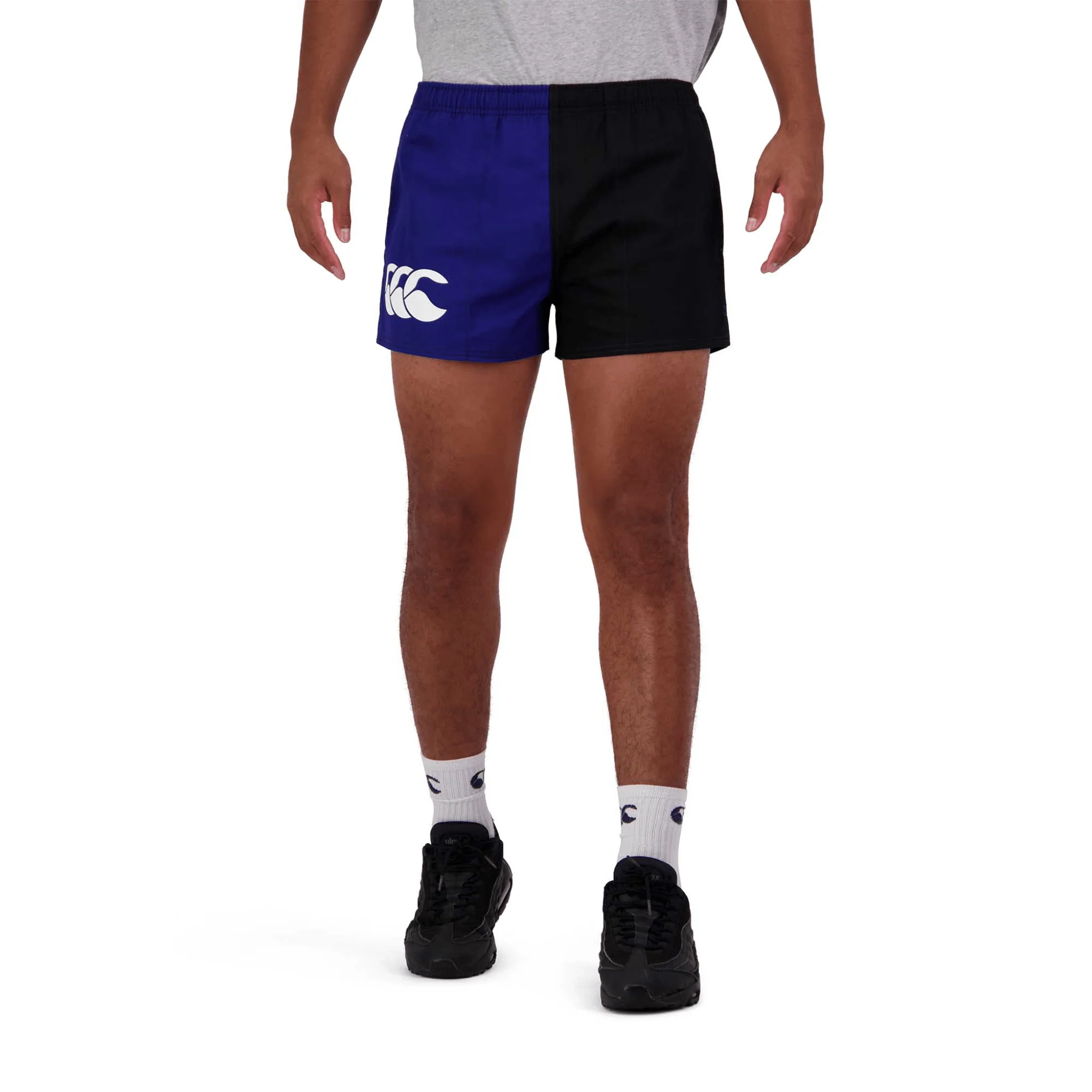 Canterbury Limited Edition Harlequin Shorts (Unisex) - Royal/Jet Black - Image 12