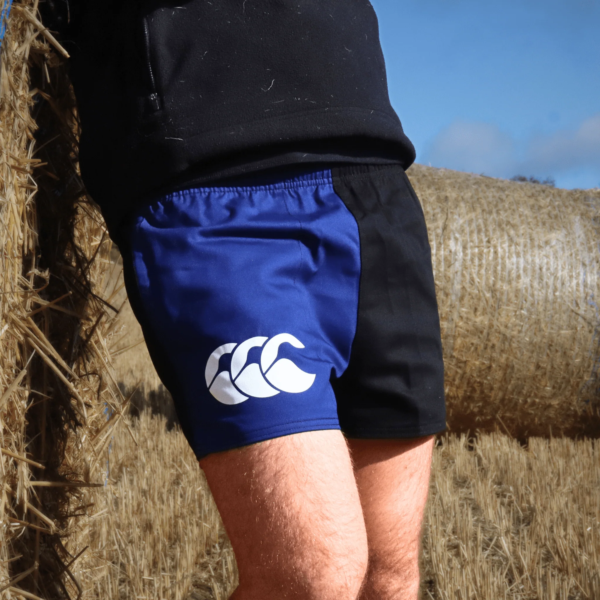 Canterbury Limited Edition Harlequin Shorts (Unisex) - Royal/Jet Black - Image 7