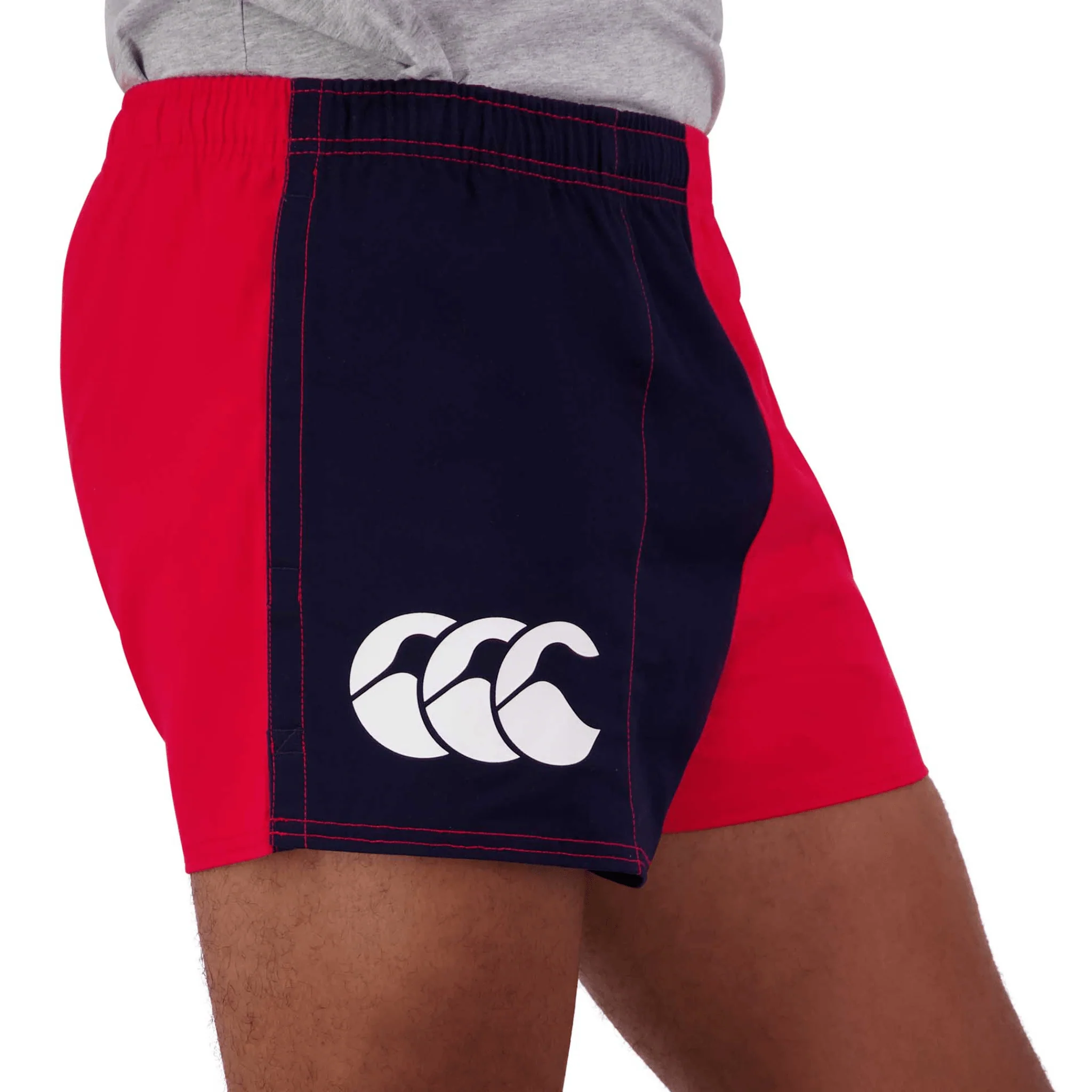 Canterbury Limited Edition Harlequin Shorts (Unisex) - Scarlet/Navy - Image 4