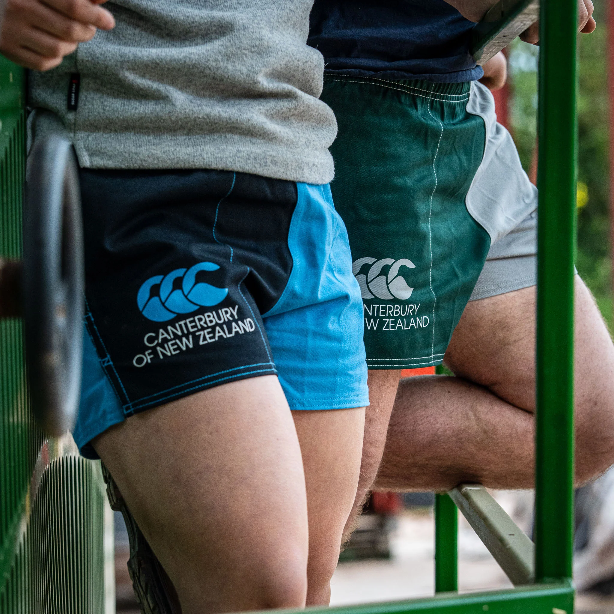 Canterbury Limited Edition Harlequin Shorts (Unisex) - Forest Green/Grey - Image 5