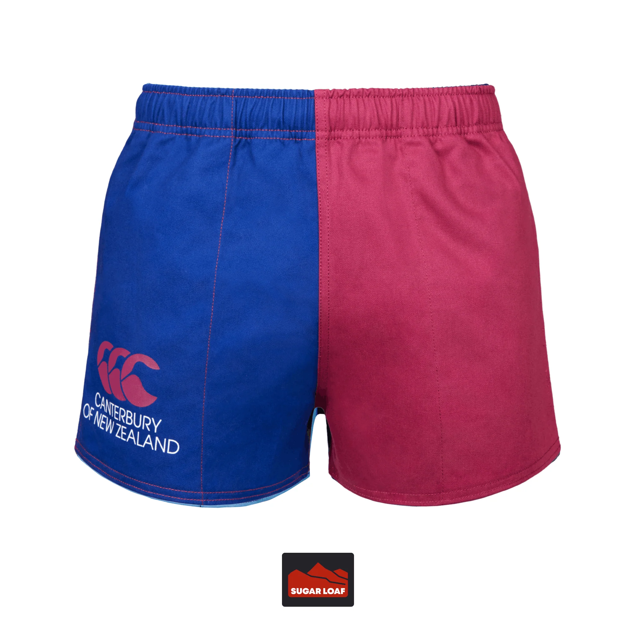 Canterbury Limited Edition Harlequin Shorts (Unisex) - Royal Blue/Burgundy - Image 3