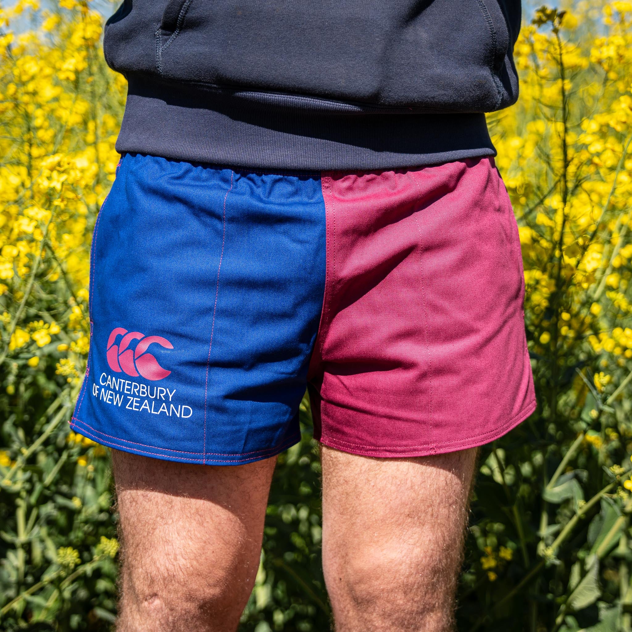 Canterbury Limited Edition Harlequin Shorts (Unisex) - Royal Blue/Burgundy - Image 6