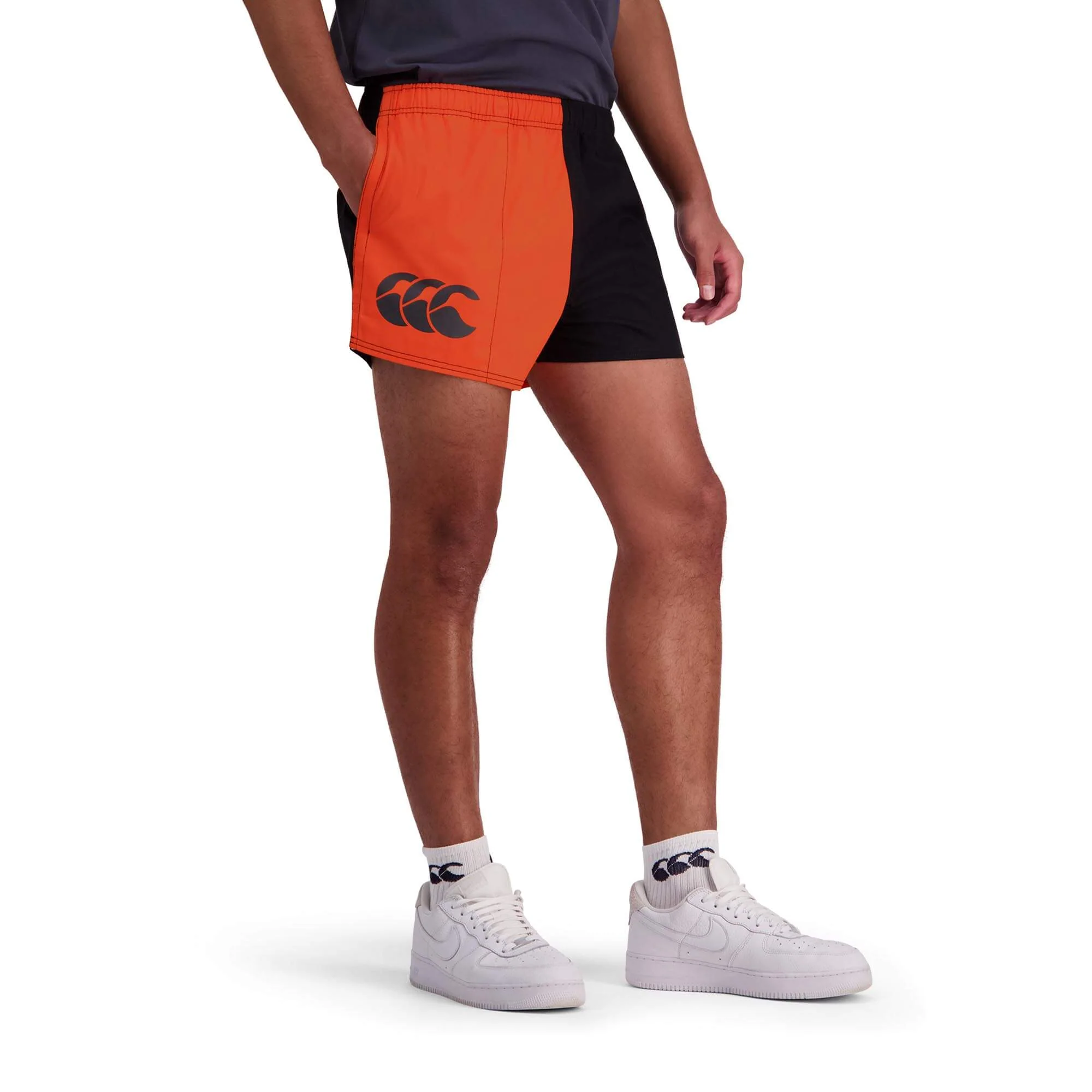 Canterbury Limited Edition Harlequin Shorts (Unisex) - Puffins Bill/Jet Black - Image 3