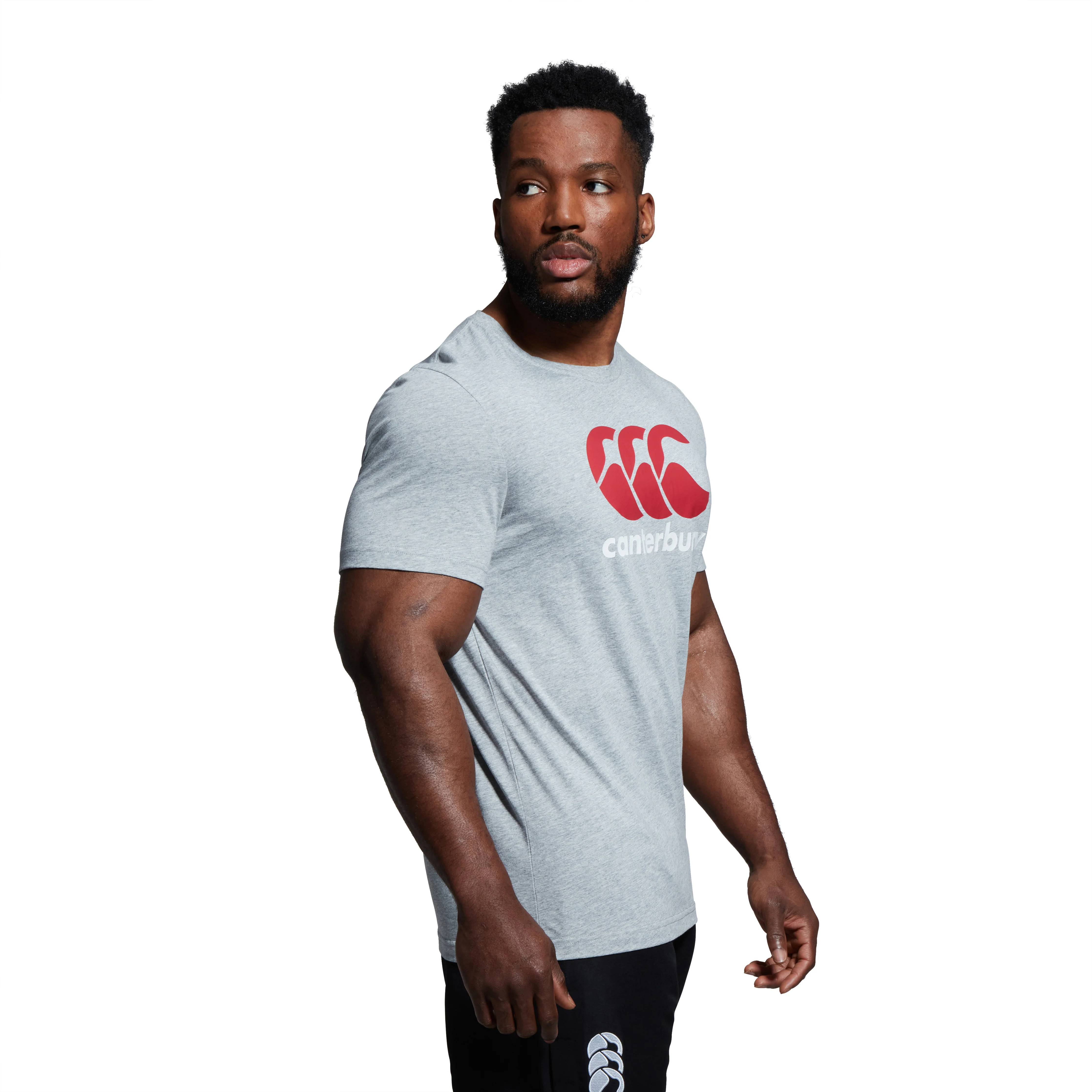 Canterbury Logo Classic Marl/Red/White T-Shirt - Image 3