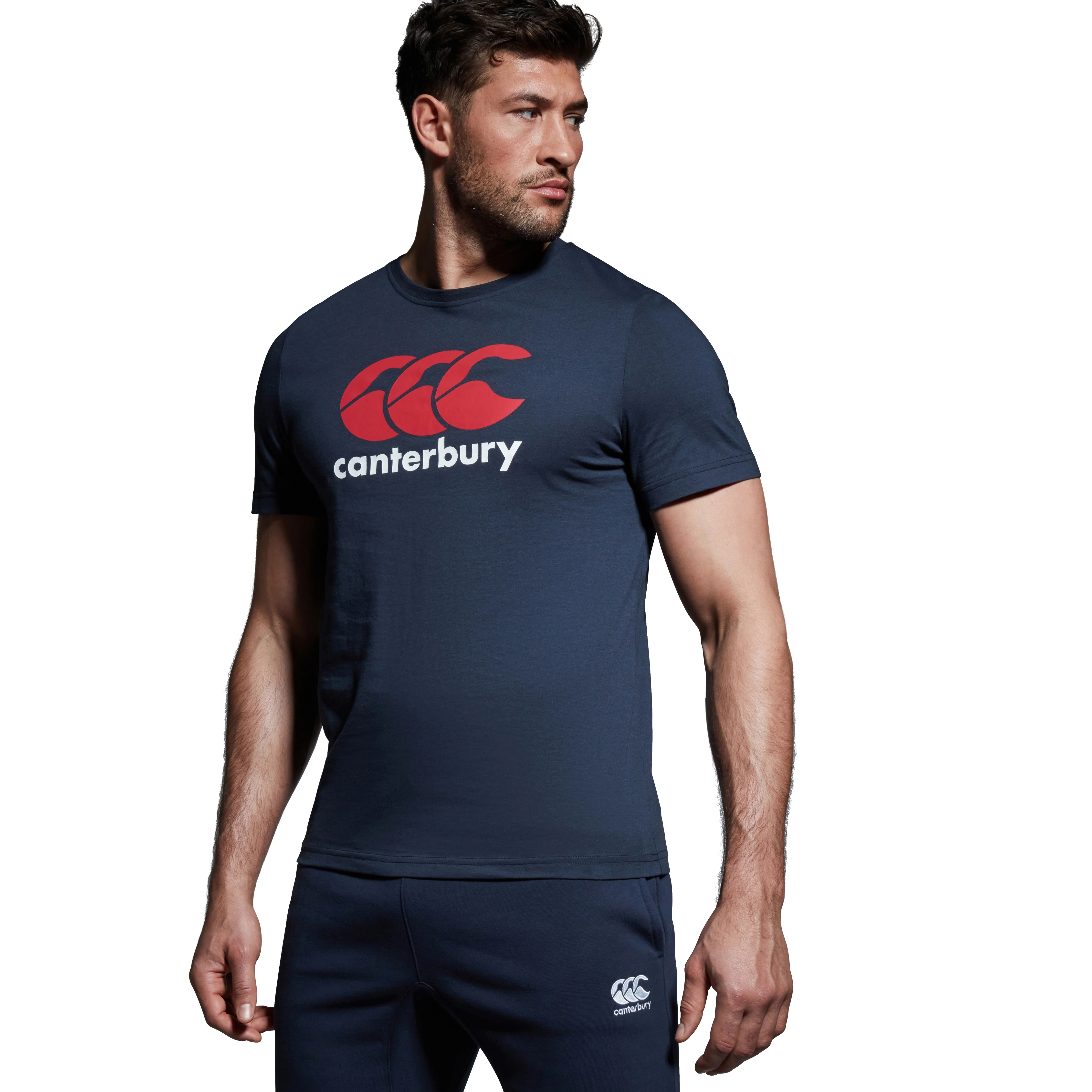 Canterbury Logo Classic Navy/Red/White T-Shirt - Image 3