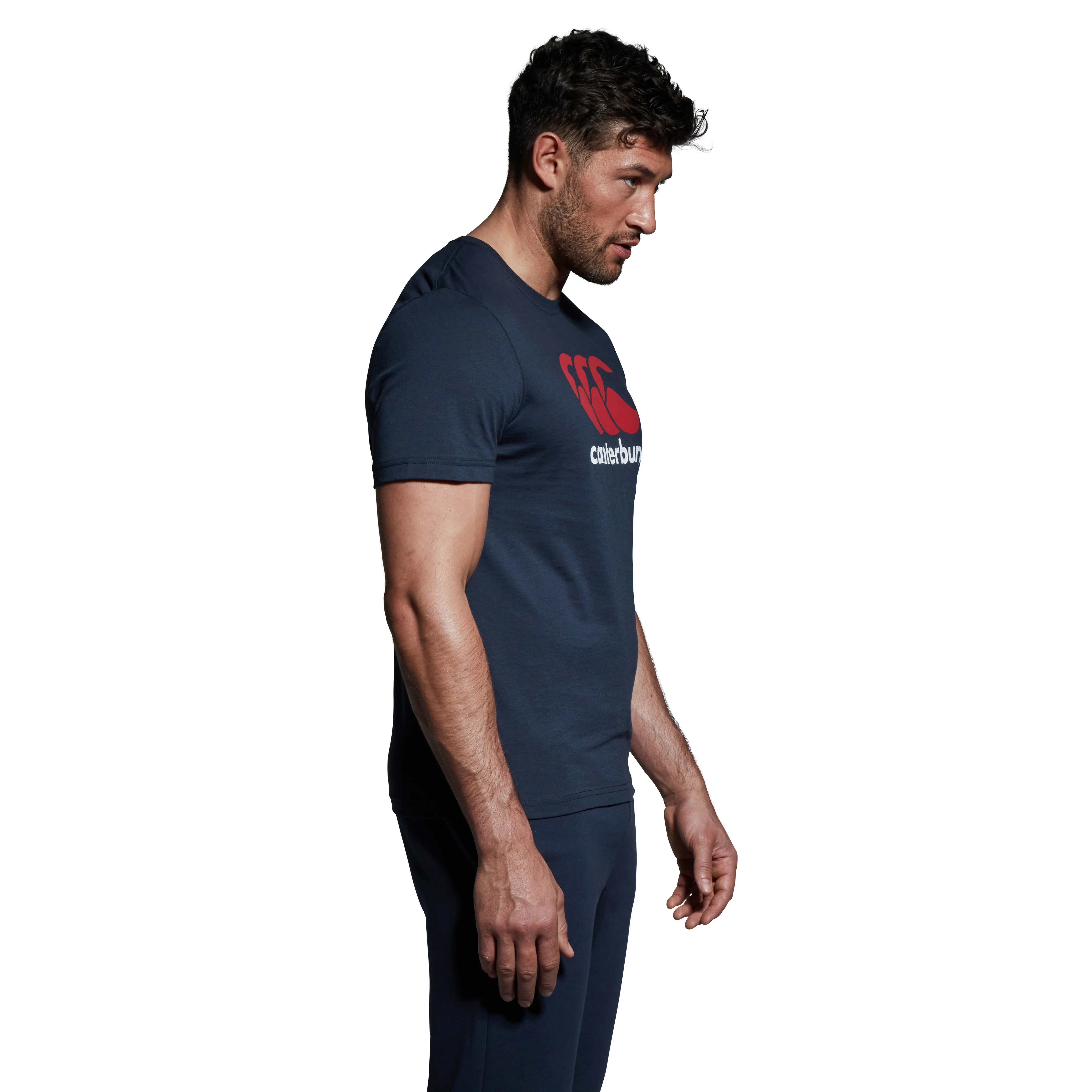 Canterbury Logo Classic Navy/Red/White T-Shirt - Image 4