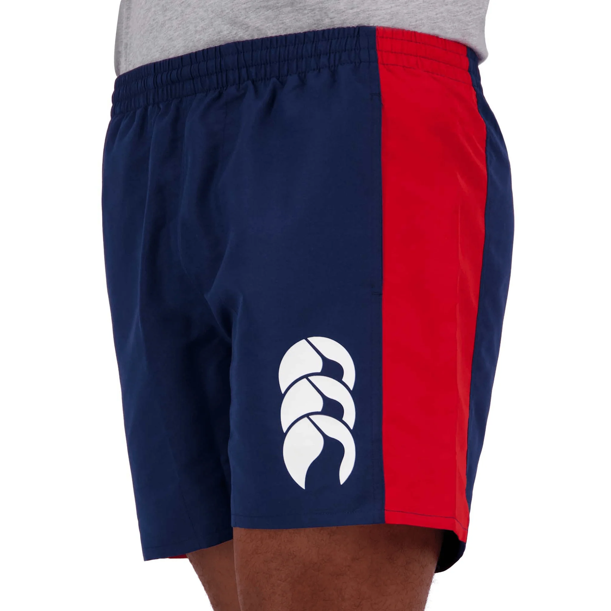 Canterbury Panel Tactic Shorts (Unisex) - Denim Blue/Flag Red - Image 5