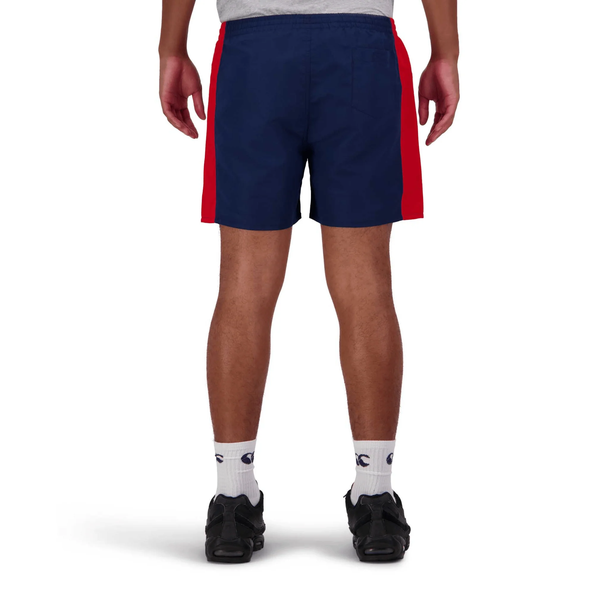 Canterbury Panel Tactic Shorts (Unisex) - Denim Blue/Flag Red - Image 7
