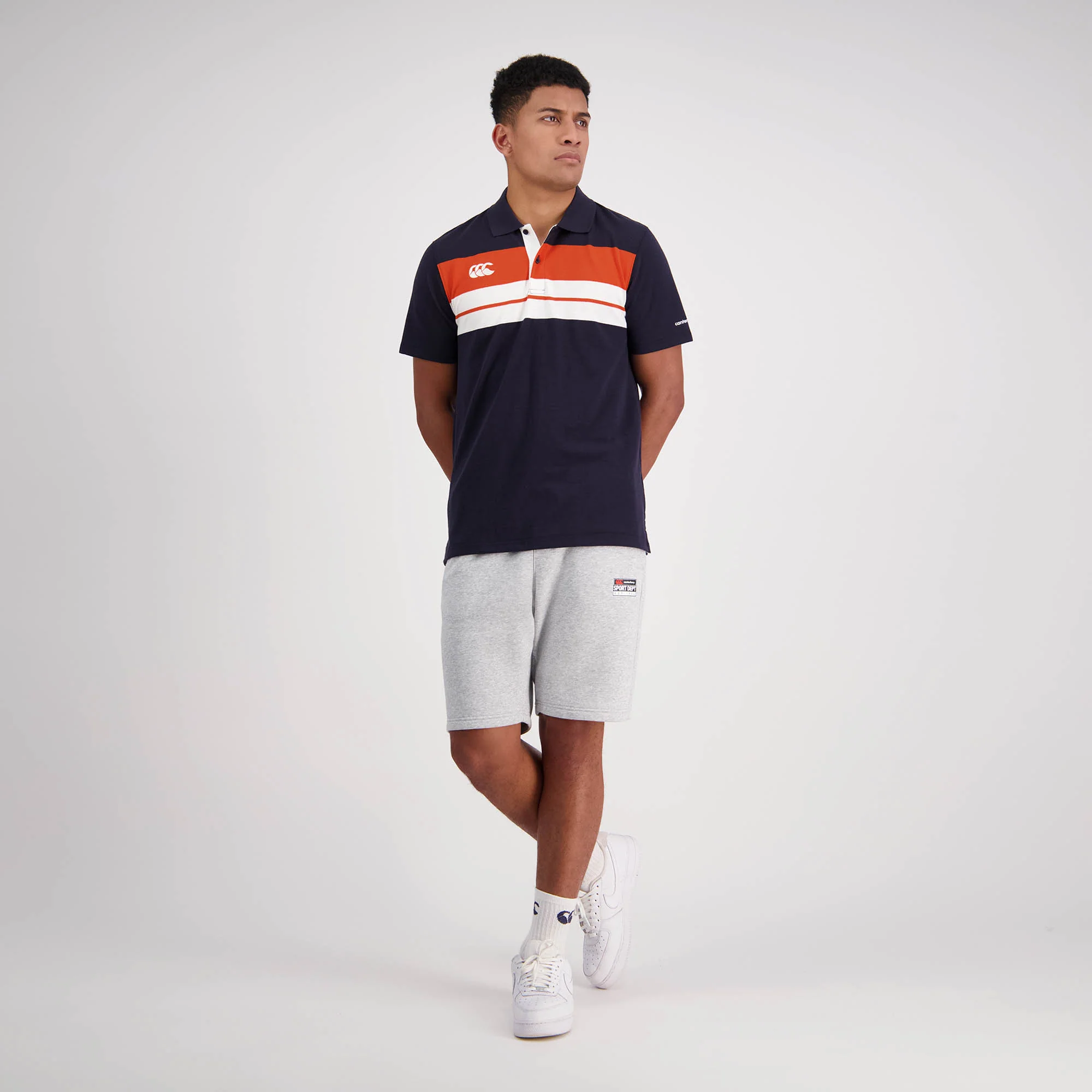 Canterbury Rugby Polo Jersey (Unisex) - Deep Well Navy - Image 3