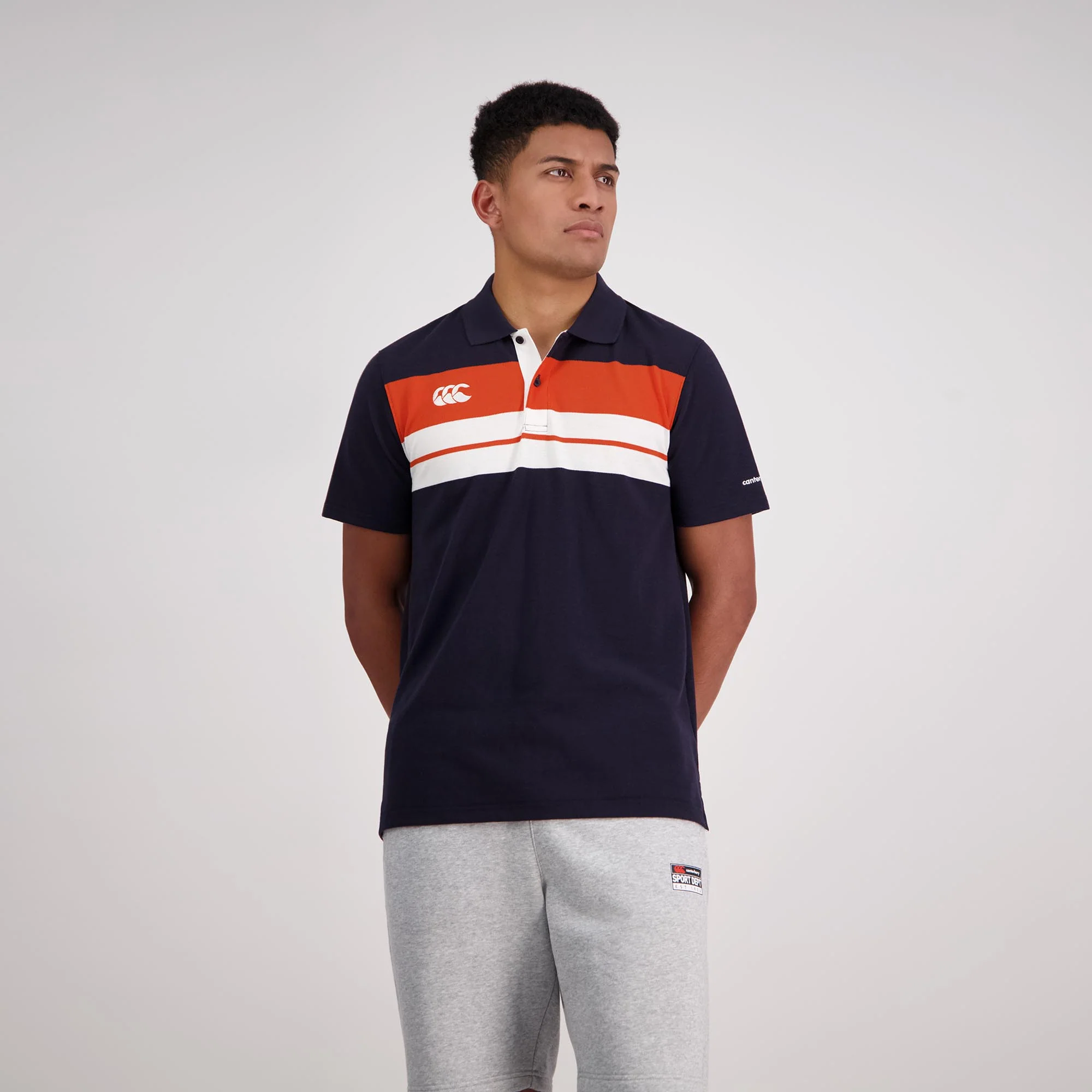 Canterbury Rugby Polo Jersey (Unisex) - Deep Well Navy - Image 5