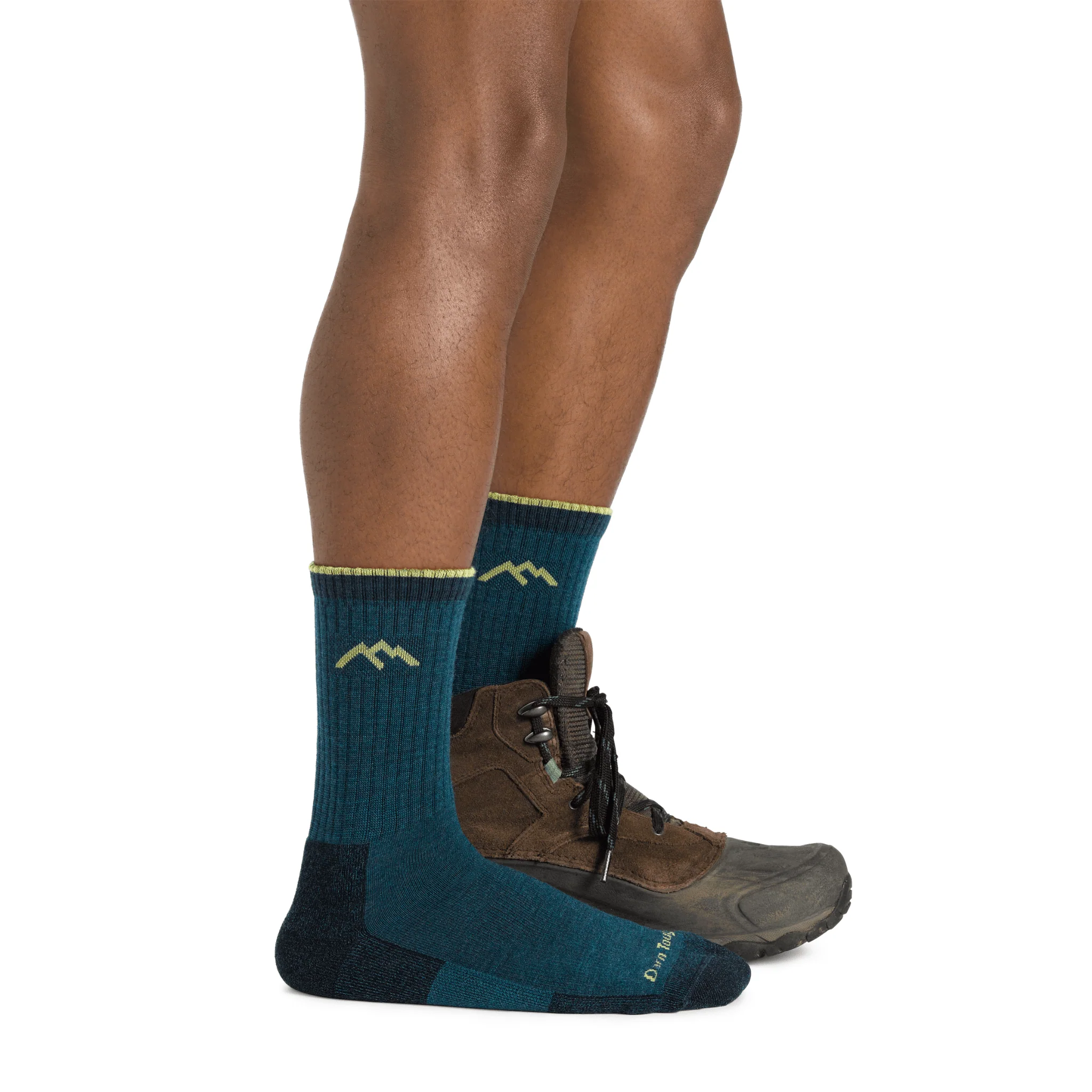 Darn Tough Men's Hiker Micro Crew Midweight with Cushion Socks - Dark Teal - Image 5