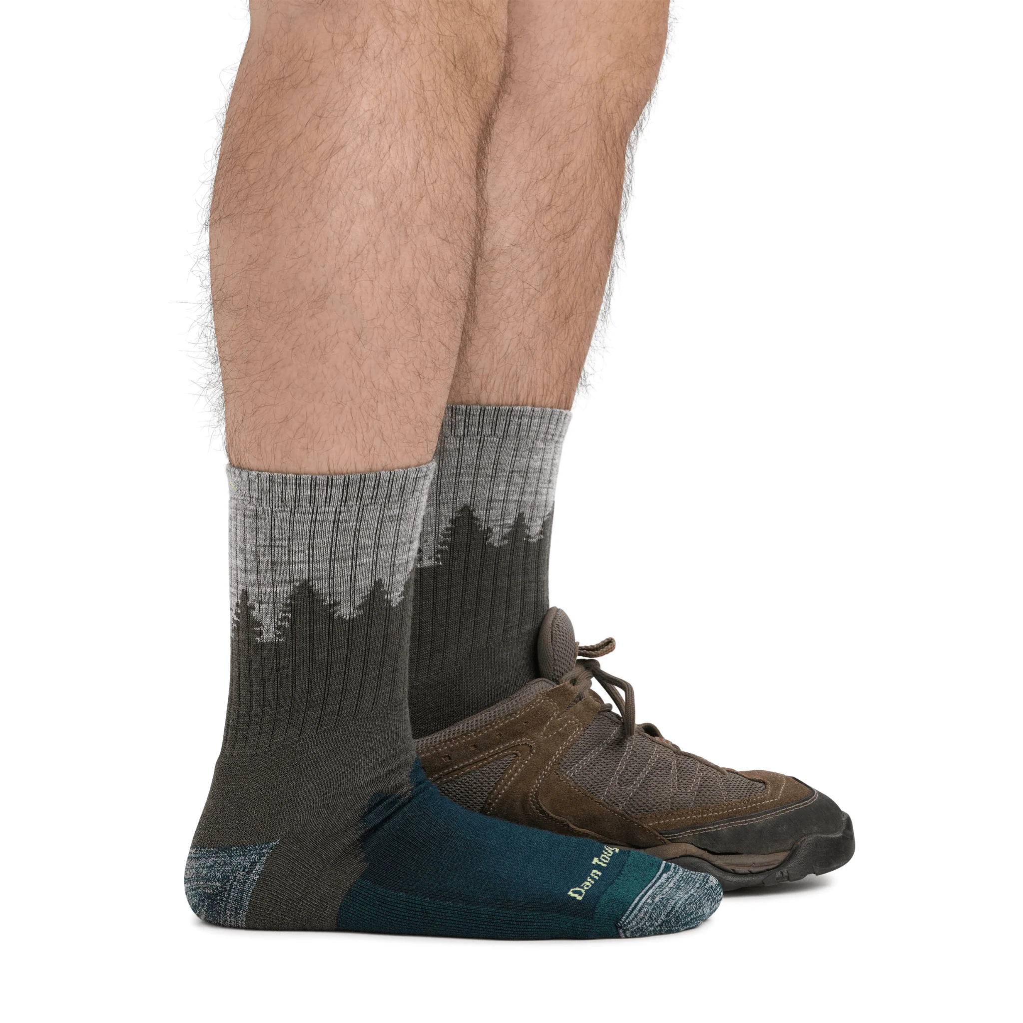 Darn Tough Men's Hiker Number 2 Micro Crew Midweight with Cushion Socks - Green - Image 4