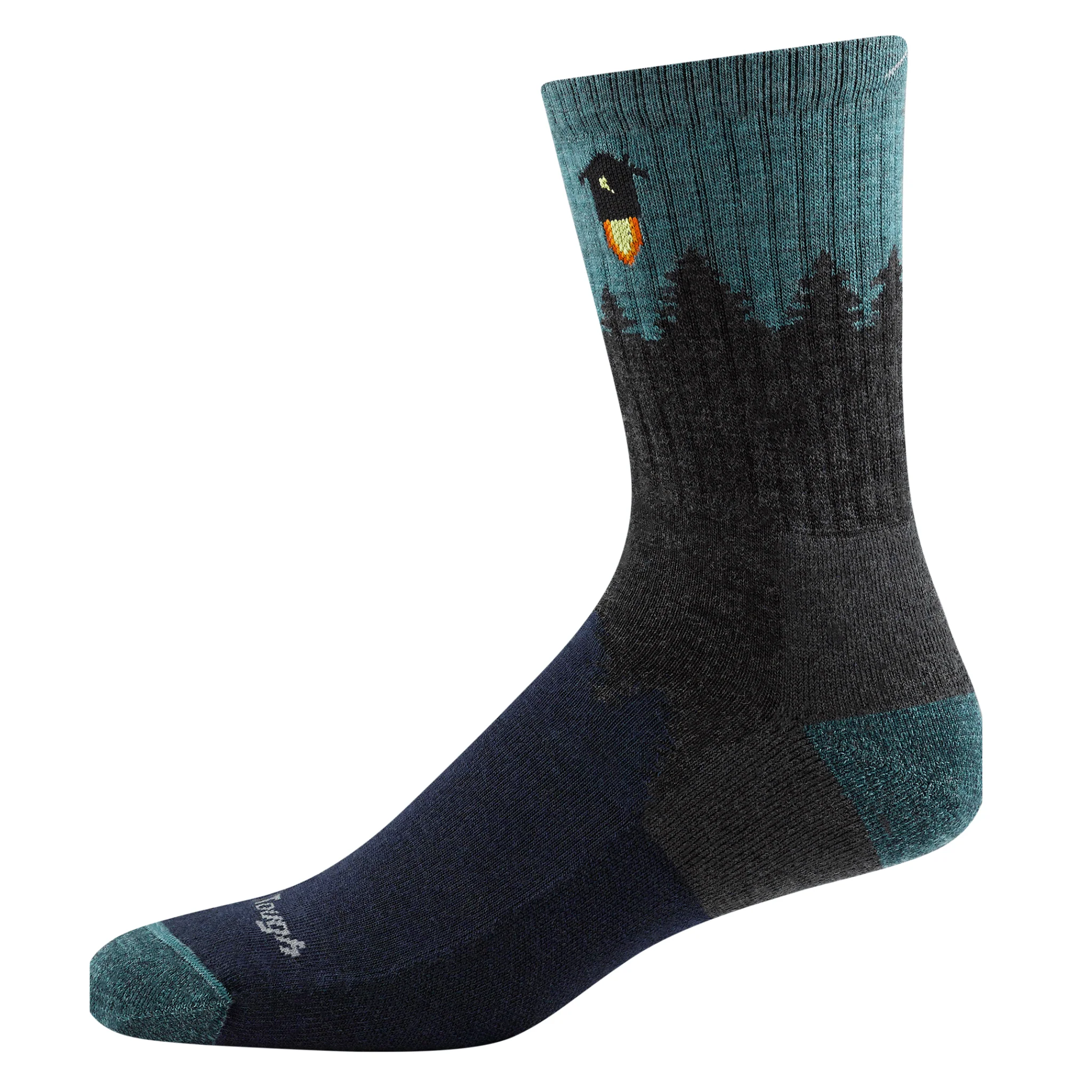 Darn Tough Men's Hiker Number 2 Micro Crew Midweight with Cushion Socks - Grey - Image 3