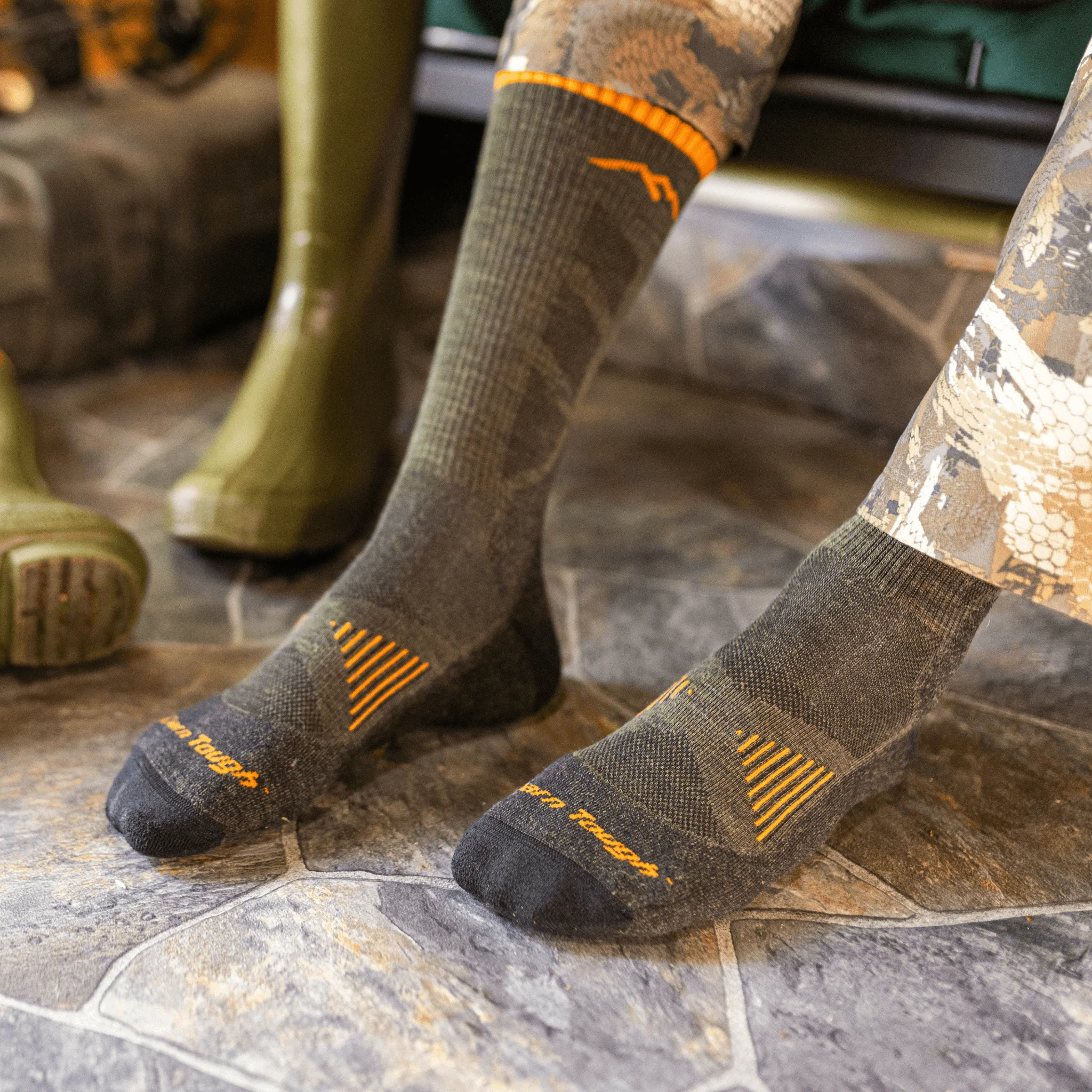 Darn Tough Men's Hunting Boot Lightweight with Cushion Socks - Forest - Image 2