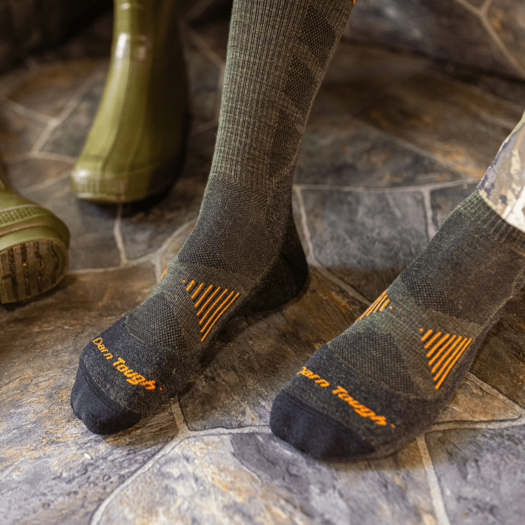 Darn Tough Men's Hunting Boot Lightweight with Cushion Socks - Forest - Image 6
