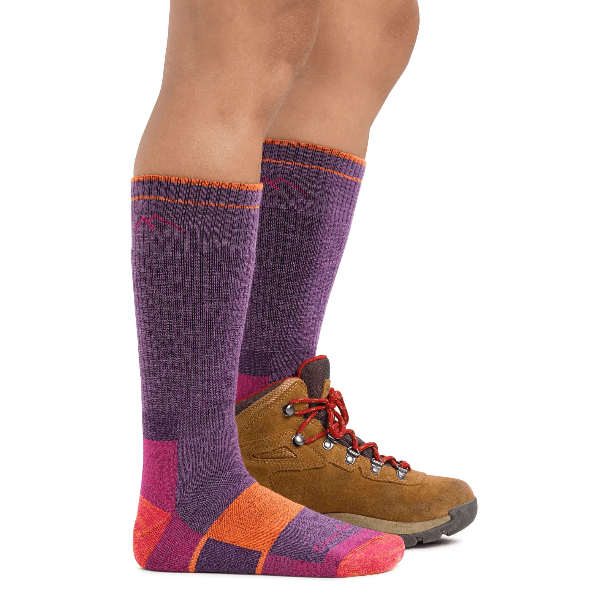 Darn Tough Women's Hiker Boot Midweight with Full Cushion - Plum Heather - Image 5