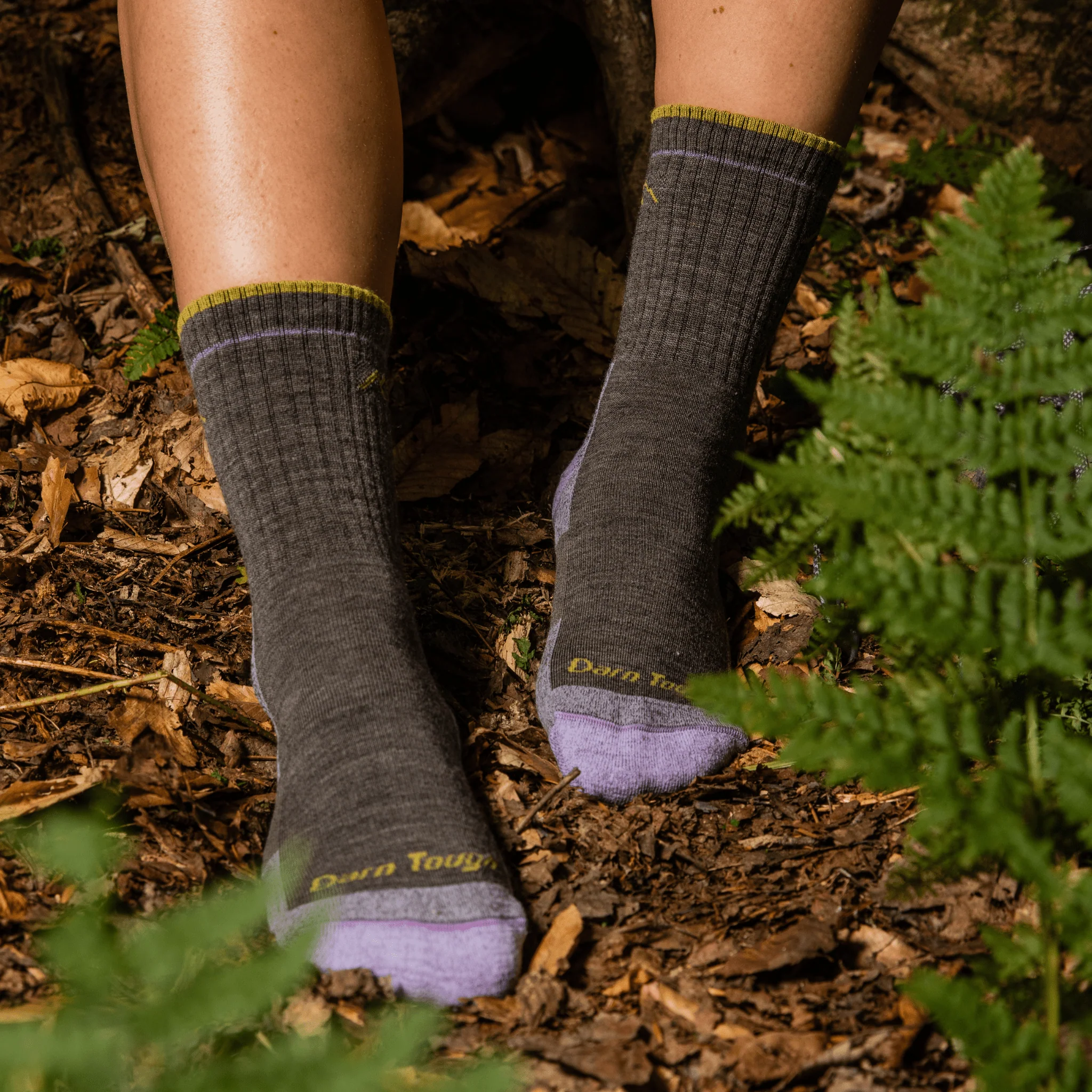 Darn Tough Women's Hiker Micro Crew Midweight with Cushion Socks - Taupe - Image 3