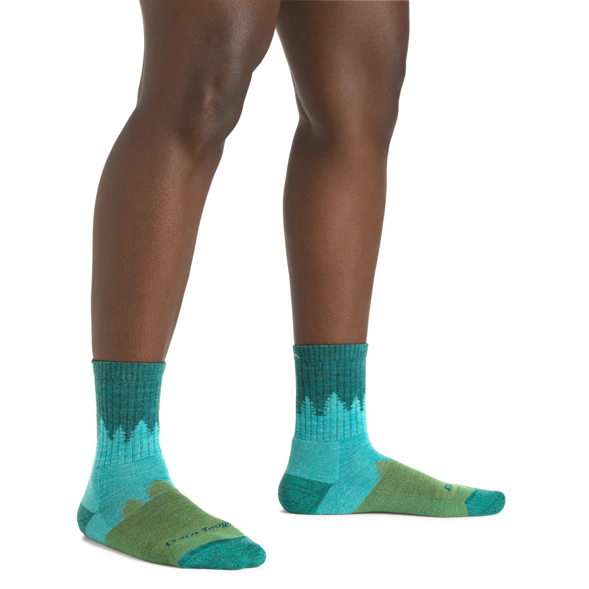 Darn Tough Women's Hiker Treeline Micro Crew Midweight with Cushion Sock - Aqua - Image 5