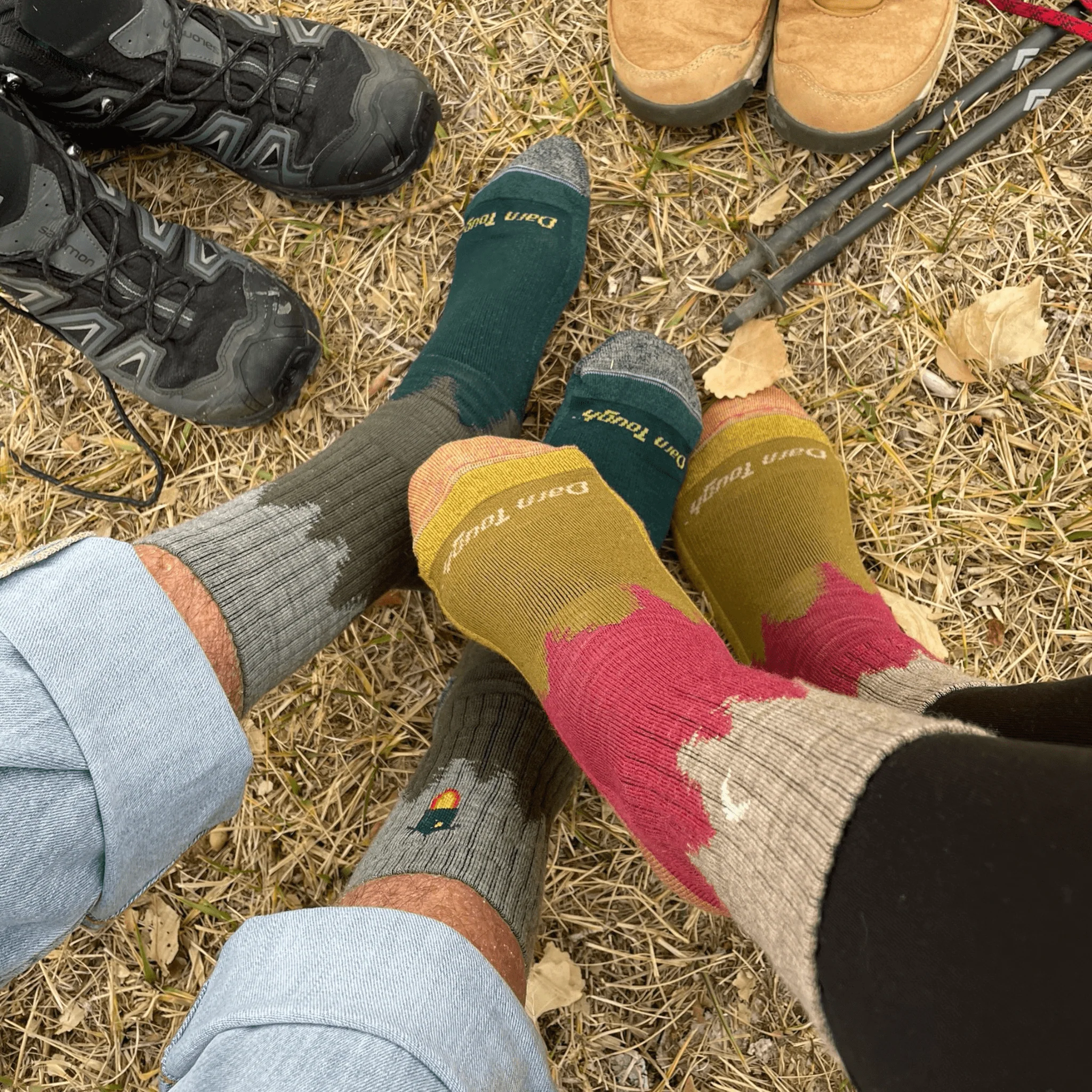 Darn Tough Women's Hiker Treeline Micro Crew Midweight with Cushion Sock - Cranberry - Image 6
