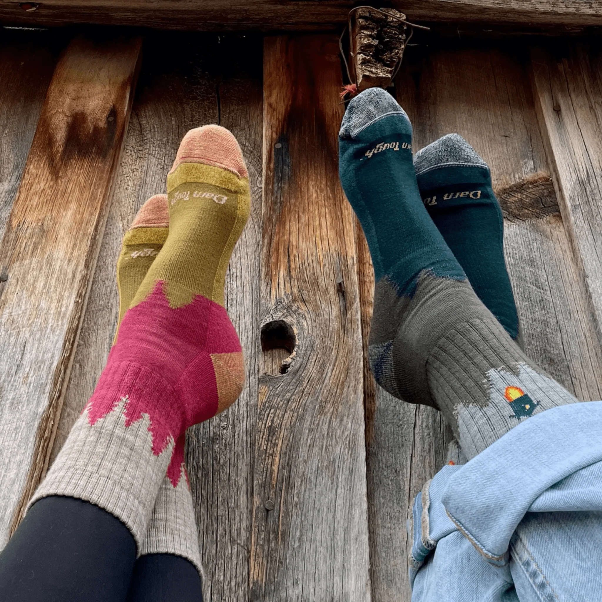 Darn Tough Women's Hiker Treeline Micro Crew Midweight with Cushion Sock - Cranberry - Image 7