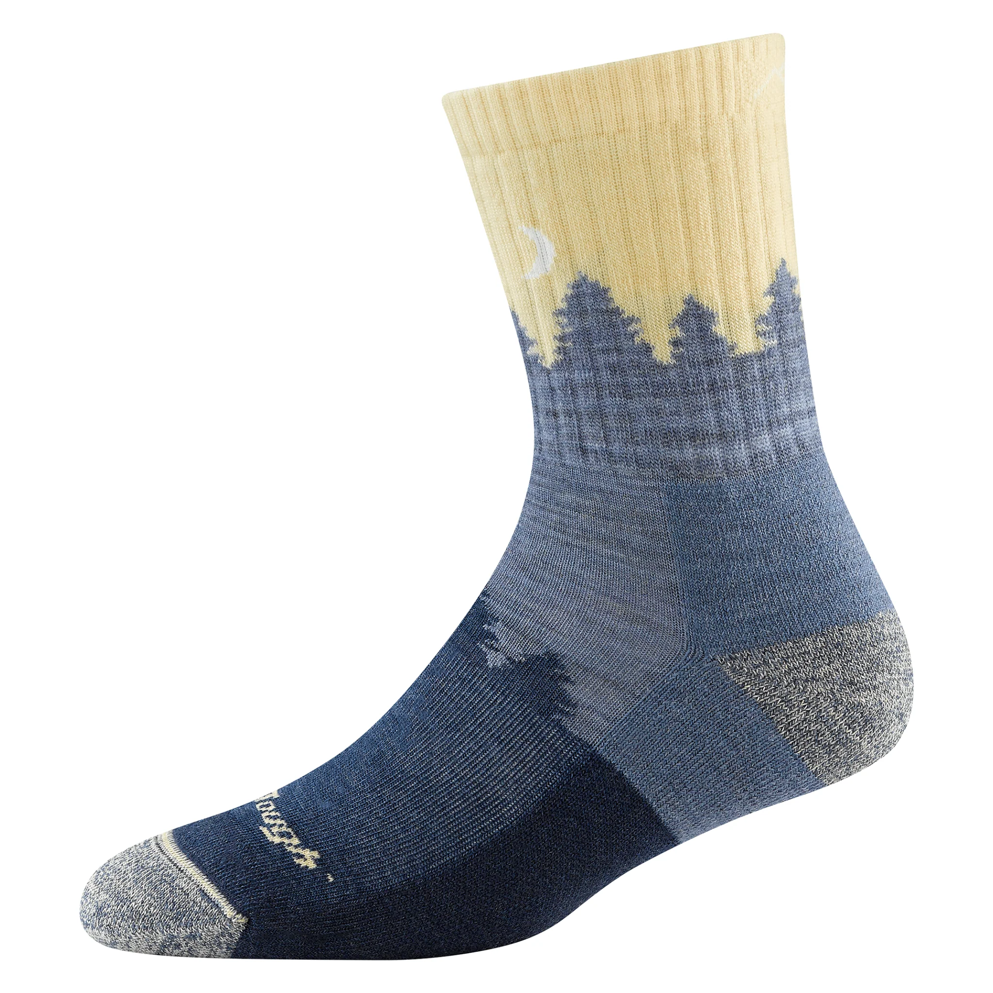 Darn Tough Women's Hiker Treeline Micro Crew Midweight with Cushion Sock - Light Denim - Image 3