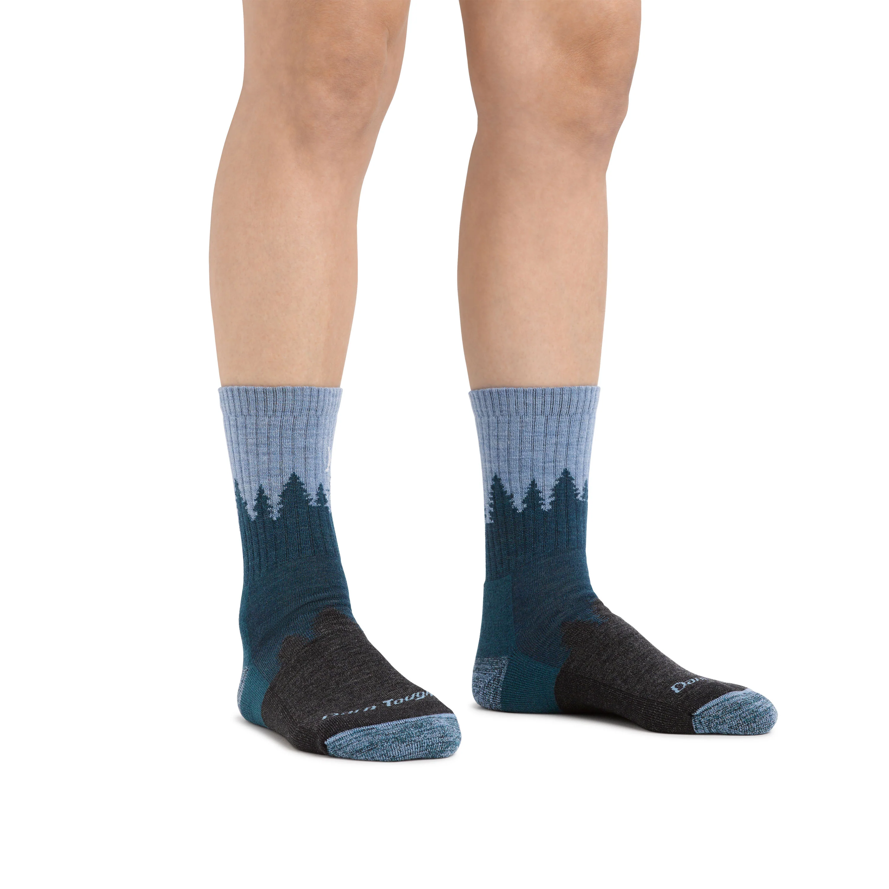 Darn Tough Women's Hiker Treeline Micro Crew Midweight with Cushion Sock - Blue - Image 3