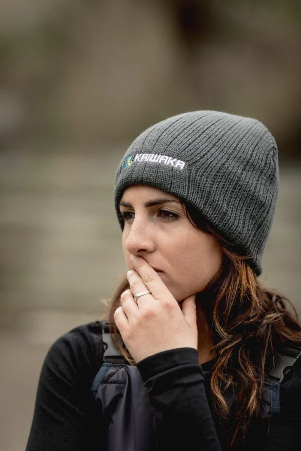 Kaiwaka Cable Knit Grey Beanie - Image 3