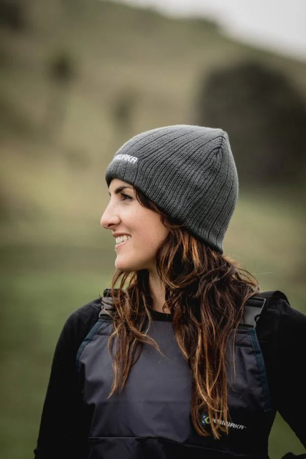 Kaiwaka Cable Knit Grey Beanie - Image 4