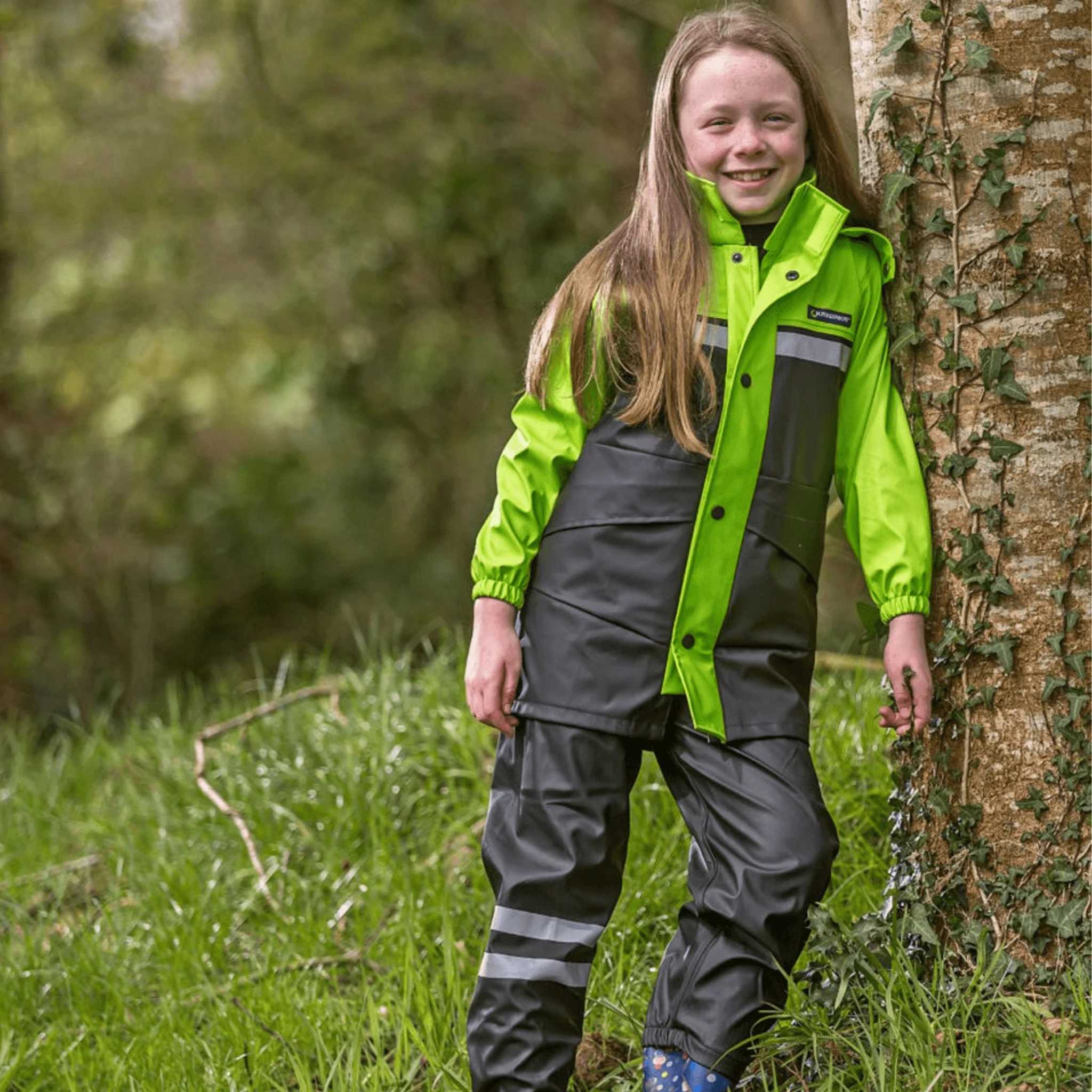 Kaiwaka Kids Trekz Parka - Grey/Green - Image 3