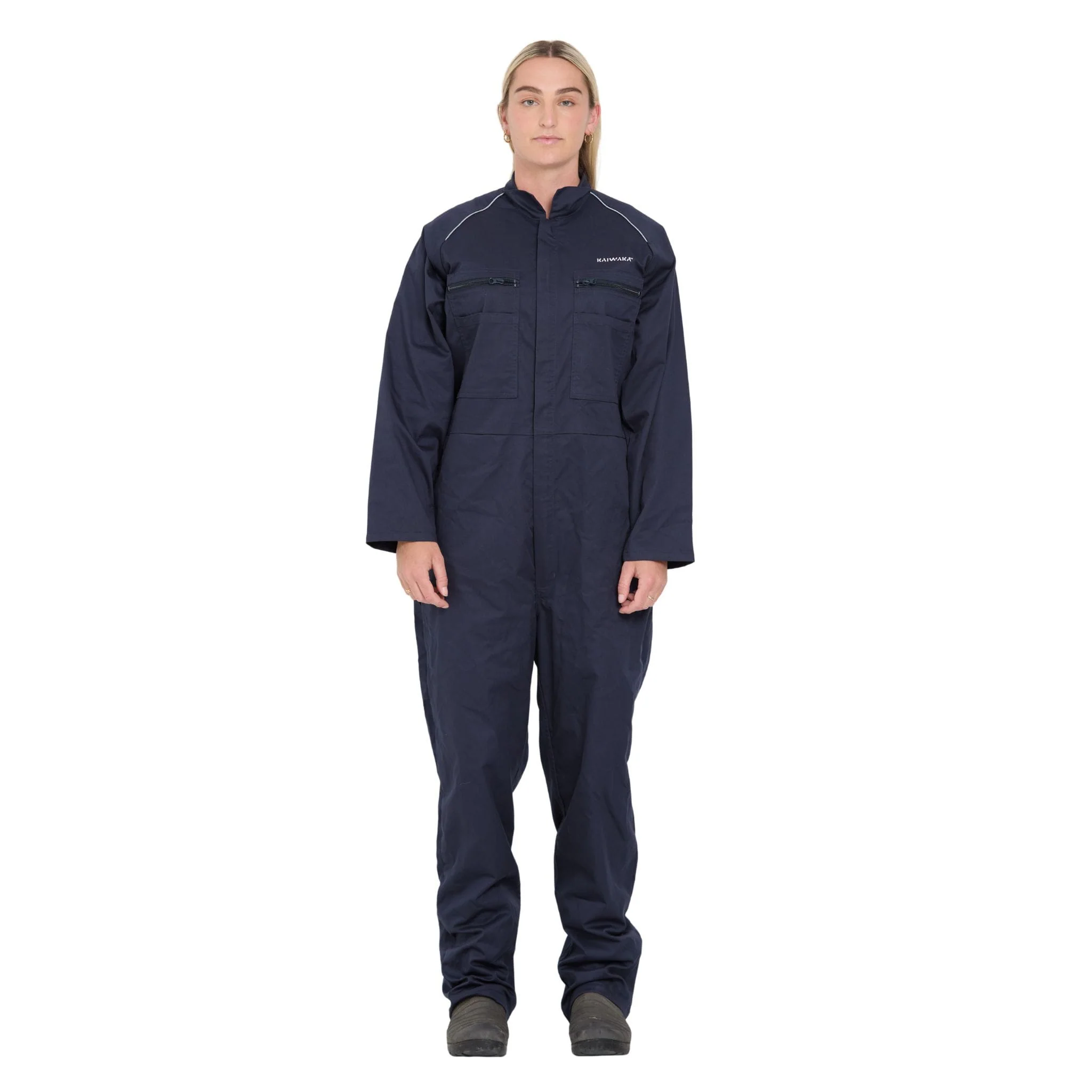 Kaiwaka Long Sleeve Overalls (Unisex) - Navy - Image 2